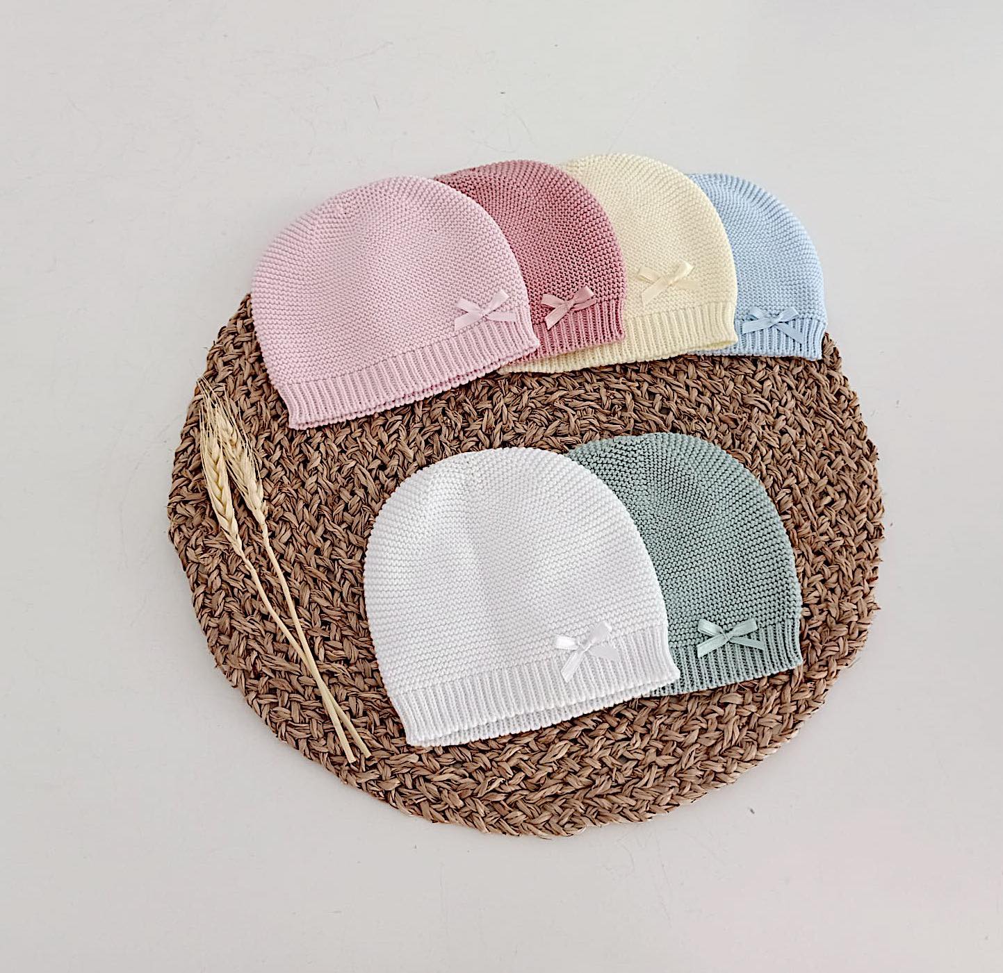 Gorro para Bebé Lacinho em malha Algodão
