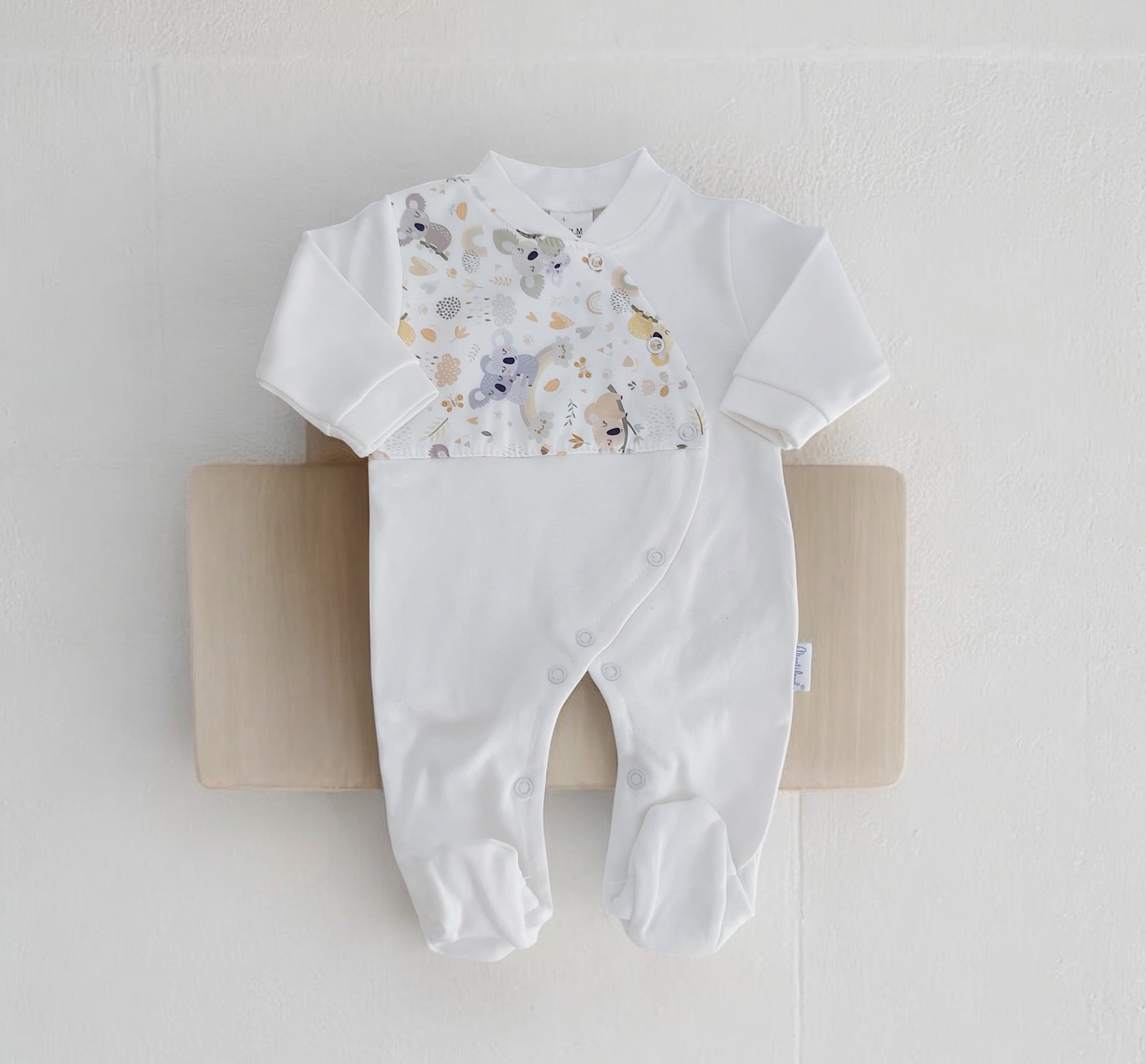 Babygrow Algodão Koalas Pérola