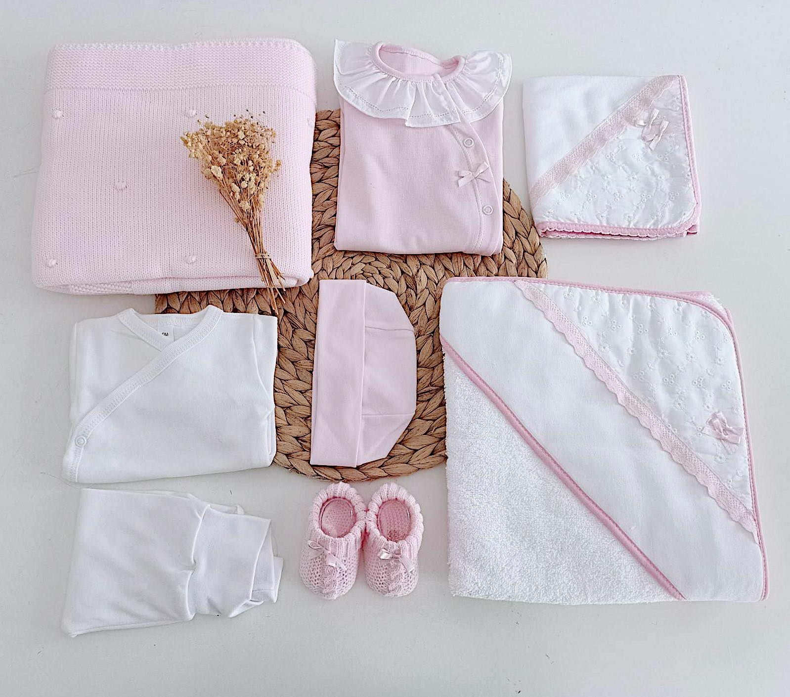 Kit de Maternidade Veludo Basic Rosa