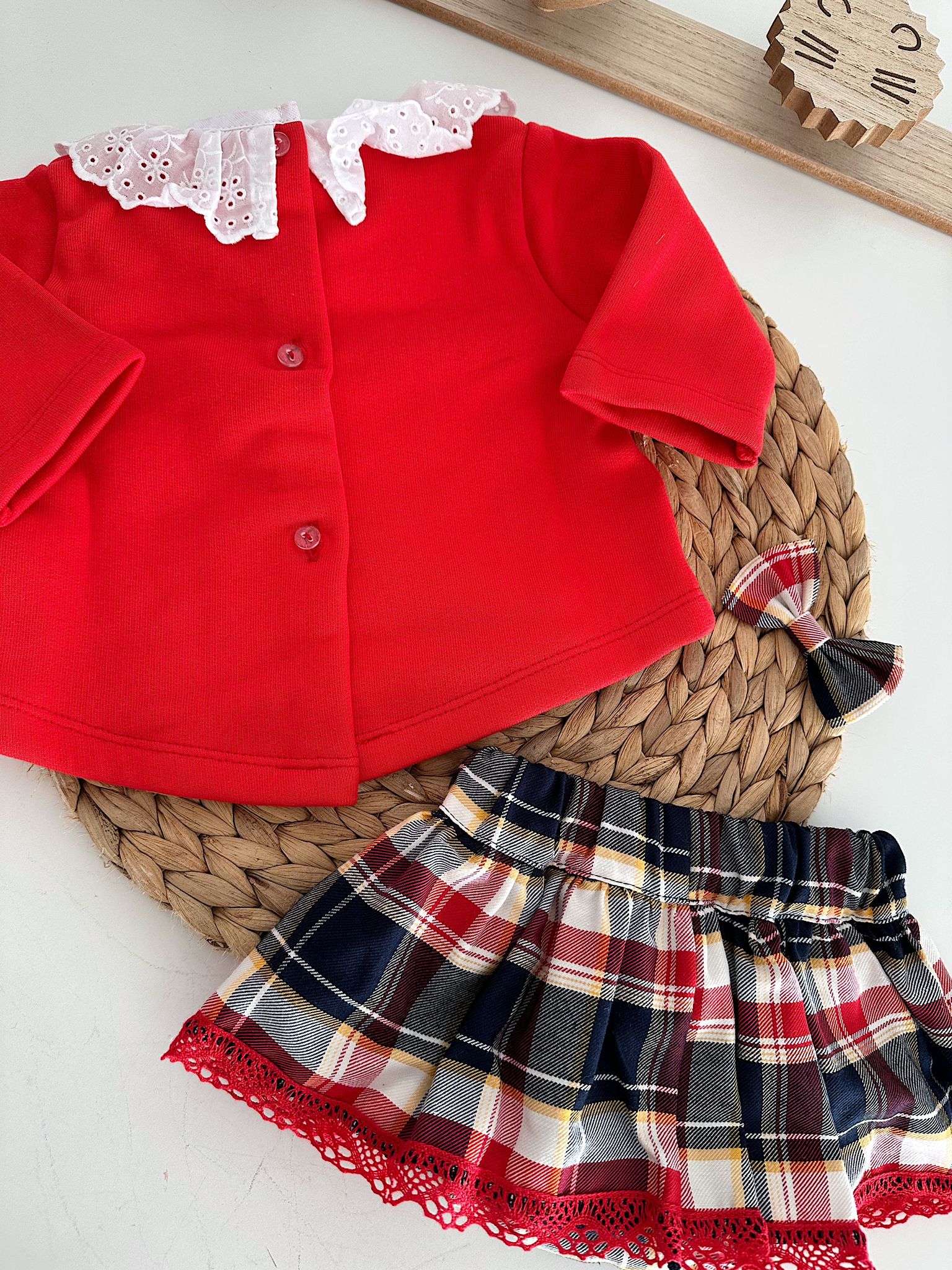 Tapa fraldas com Camisola Coração Vermelho