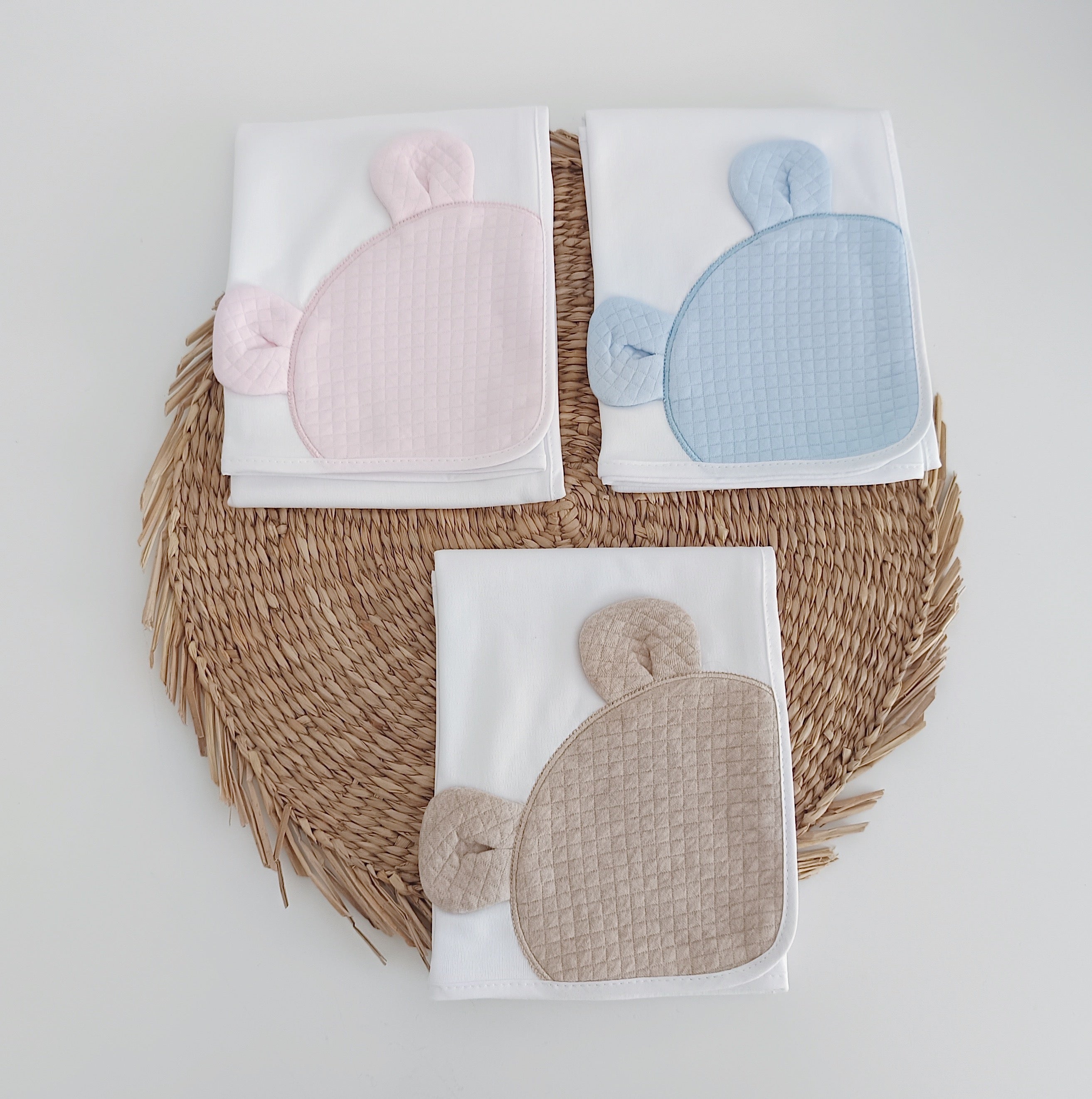 Fit Fiu Babies® |Fralda em pano para Bebé Urso Orelhas Areia