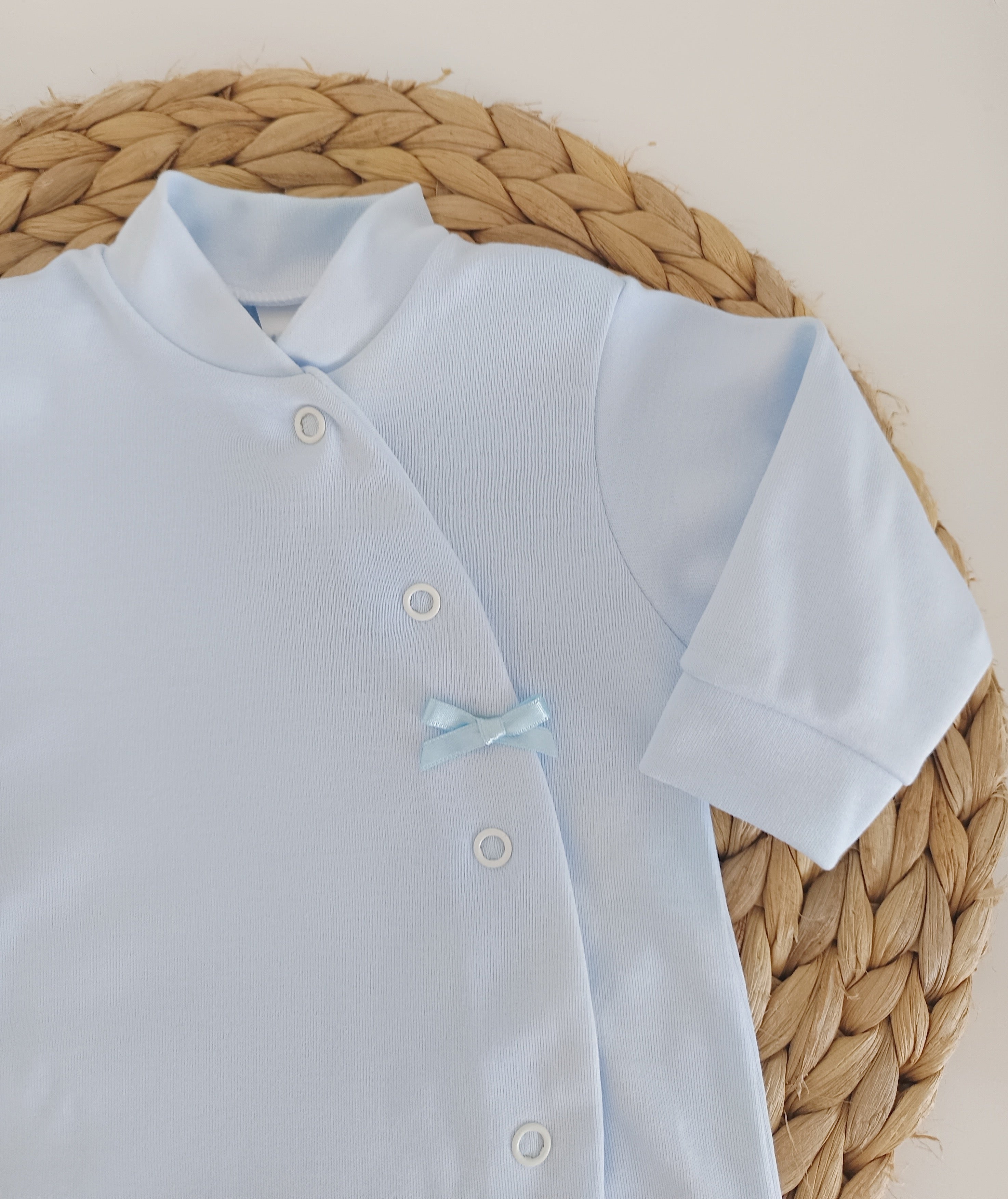 Babygrow Algodão Lacinho Azul