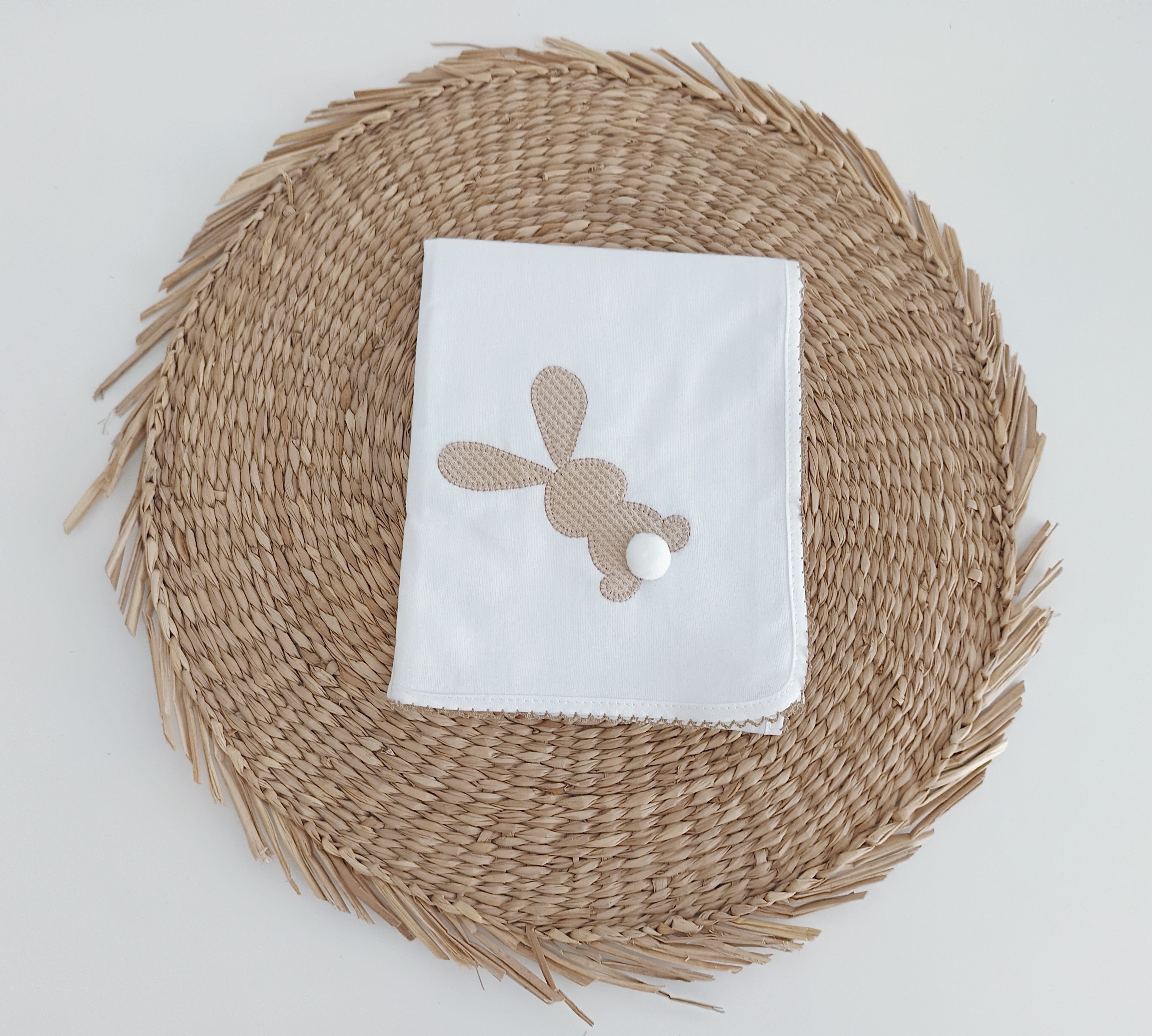 Fit Fiu Babies® |Fralda de Bebé Coelho Pompom