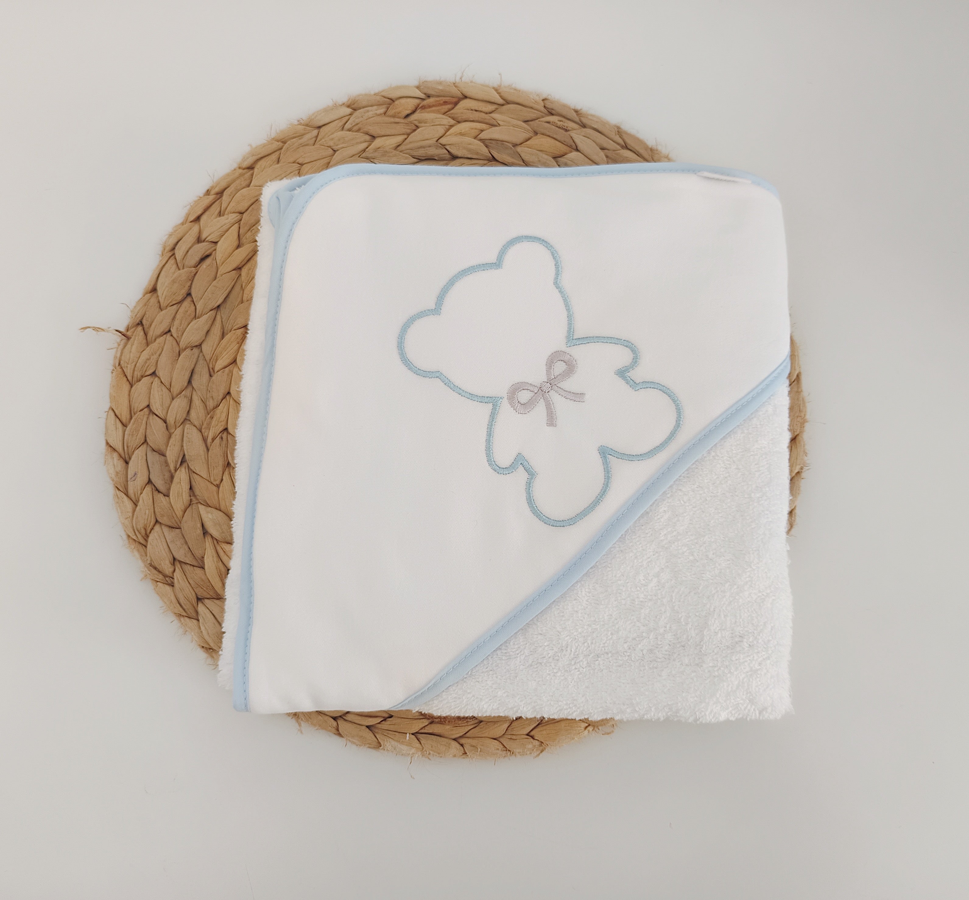 Toalha de banho para Bebé Urso Azul