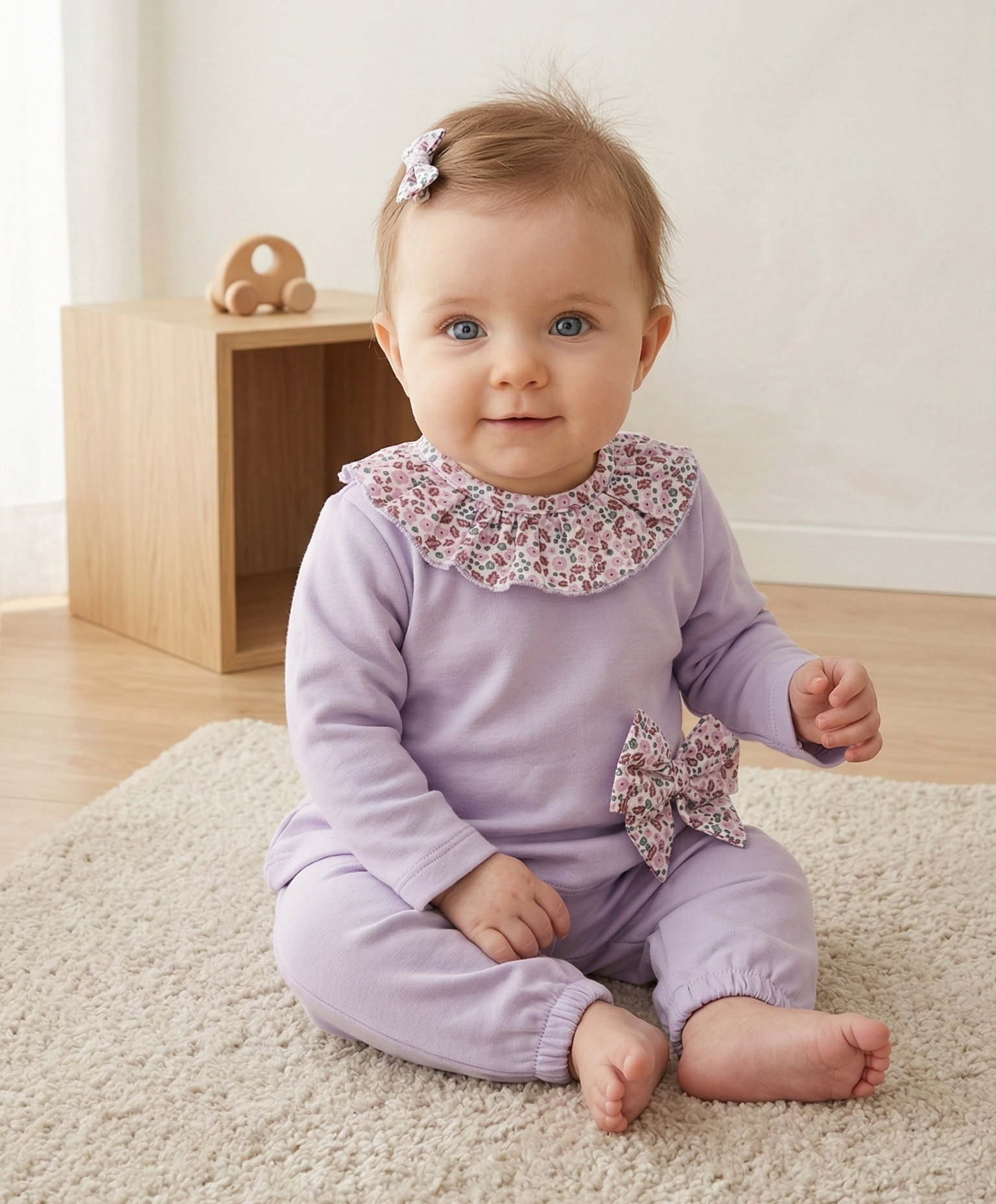 Conjunto Duas Peças Laço Lilás