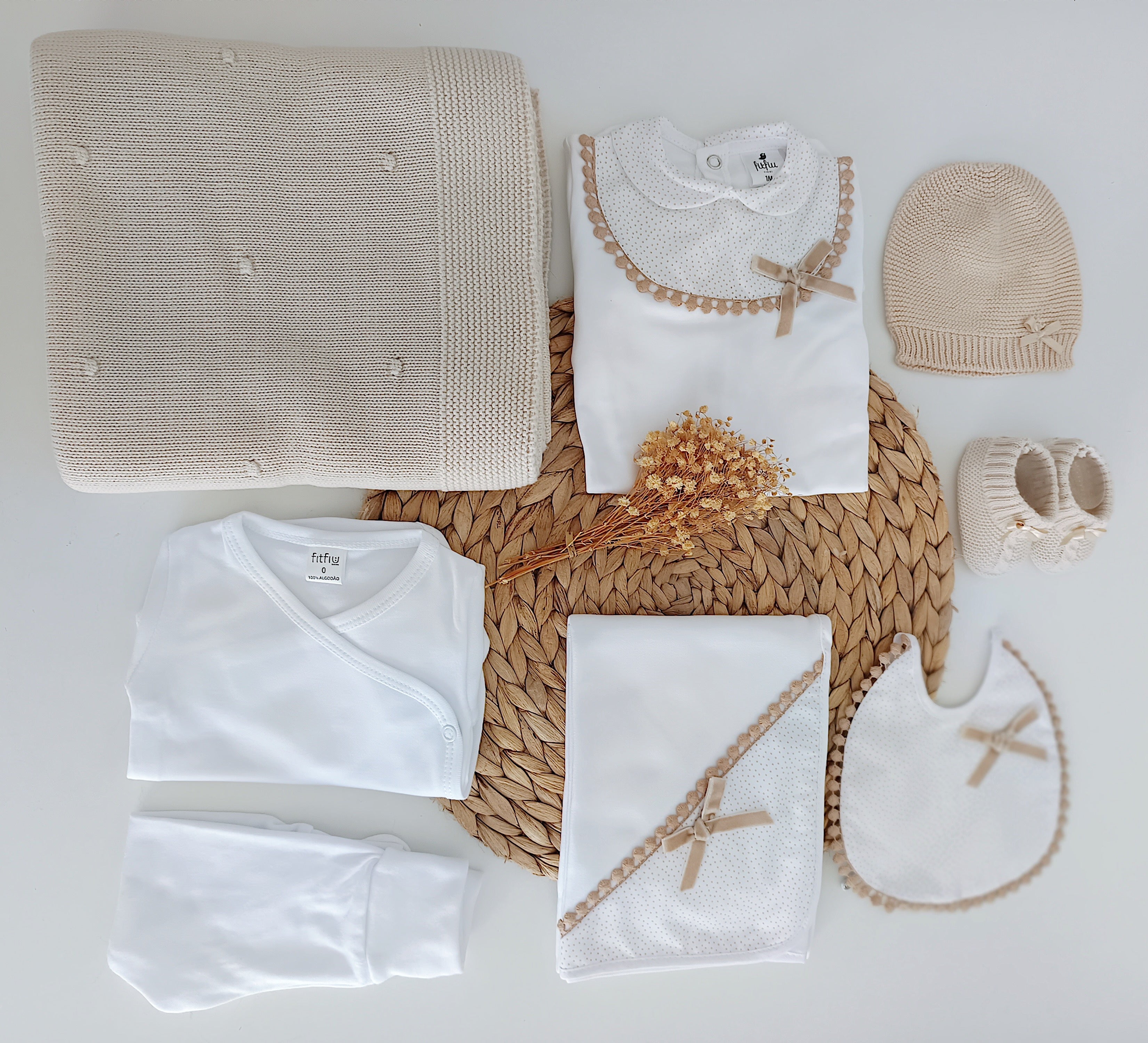 FitFiu Babies® | Kit de Maternidade Peitilho Camel