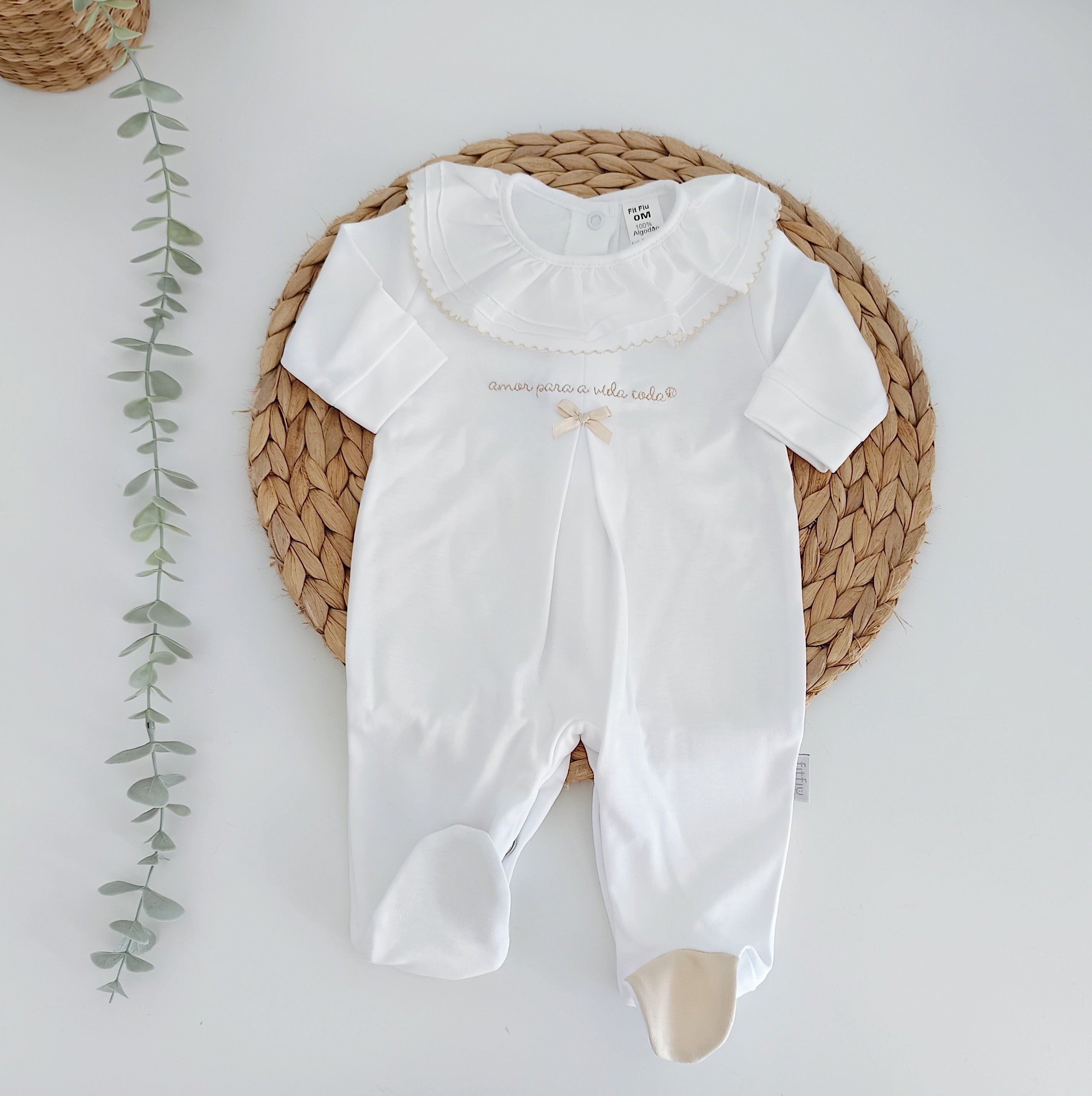 Amor Para a Vida Toda® | Babygrow Lacinho Areia
