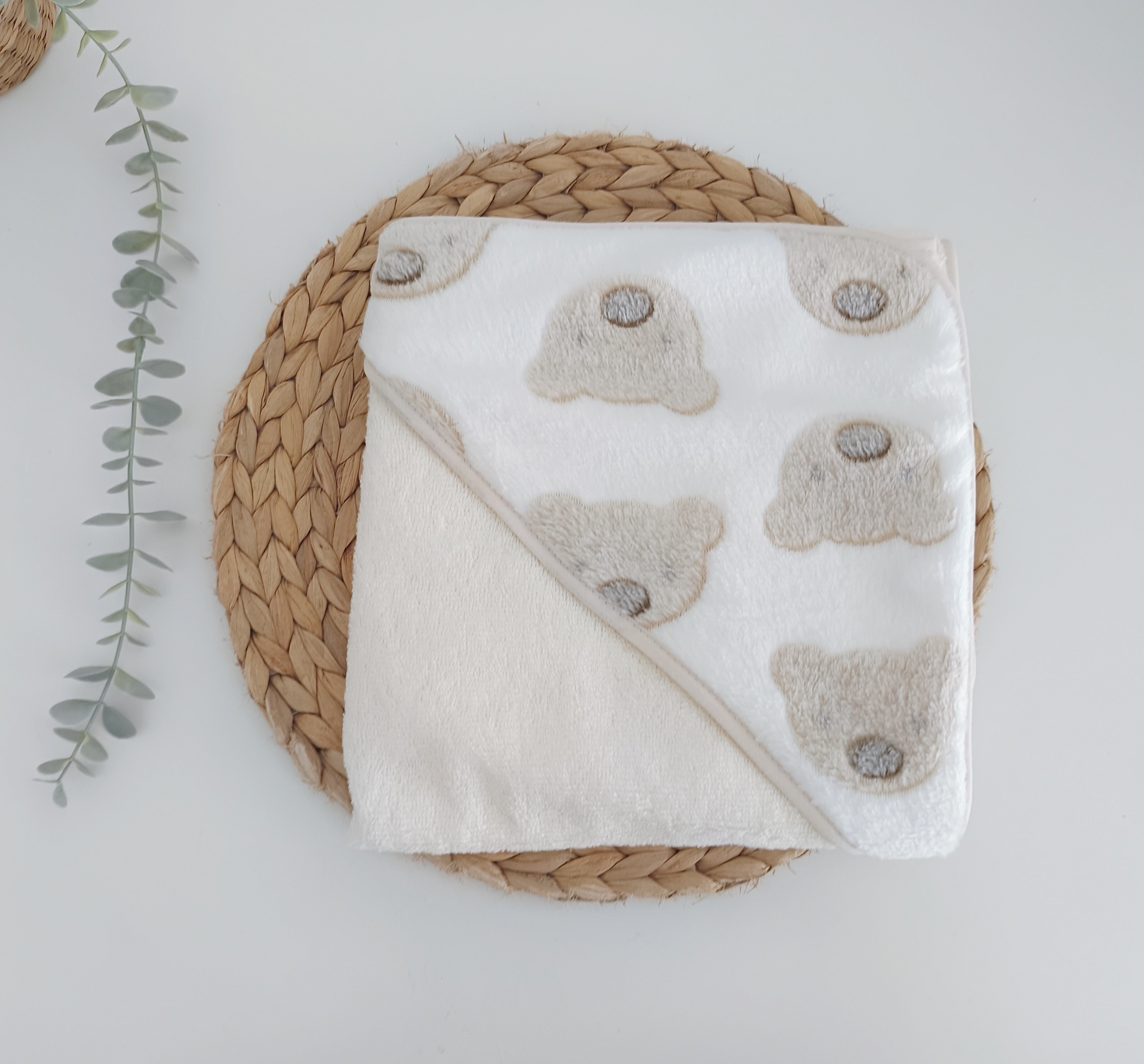 Toalha de banho para Bebé Urso Pérola