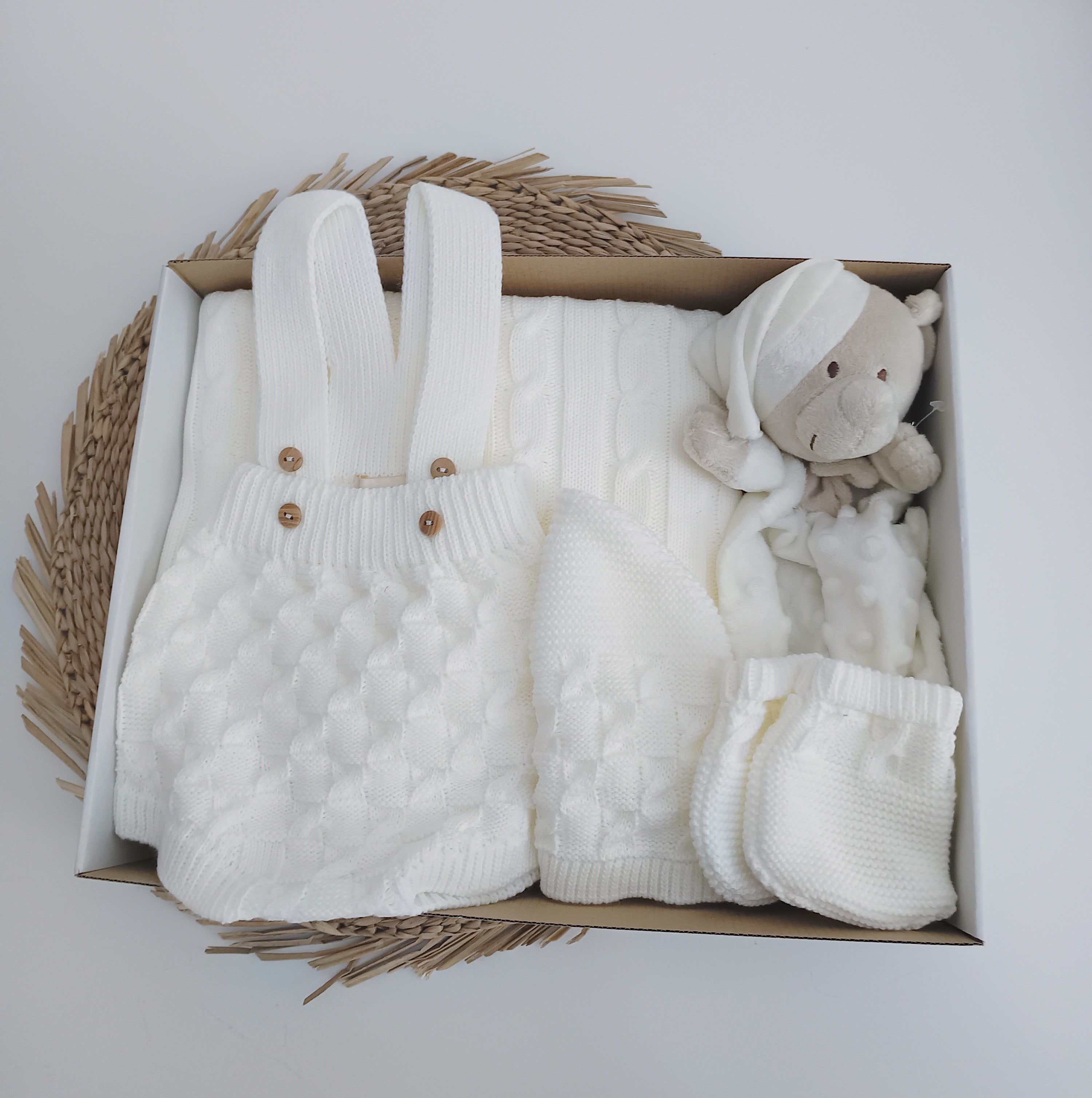 Pack Fofo de Malha com manta e doudou Perola