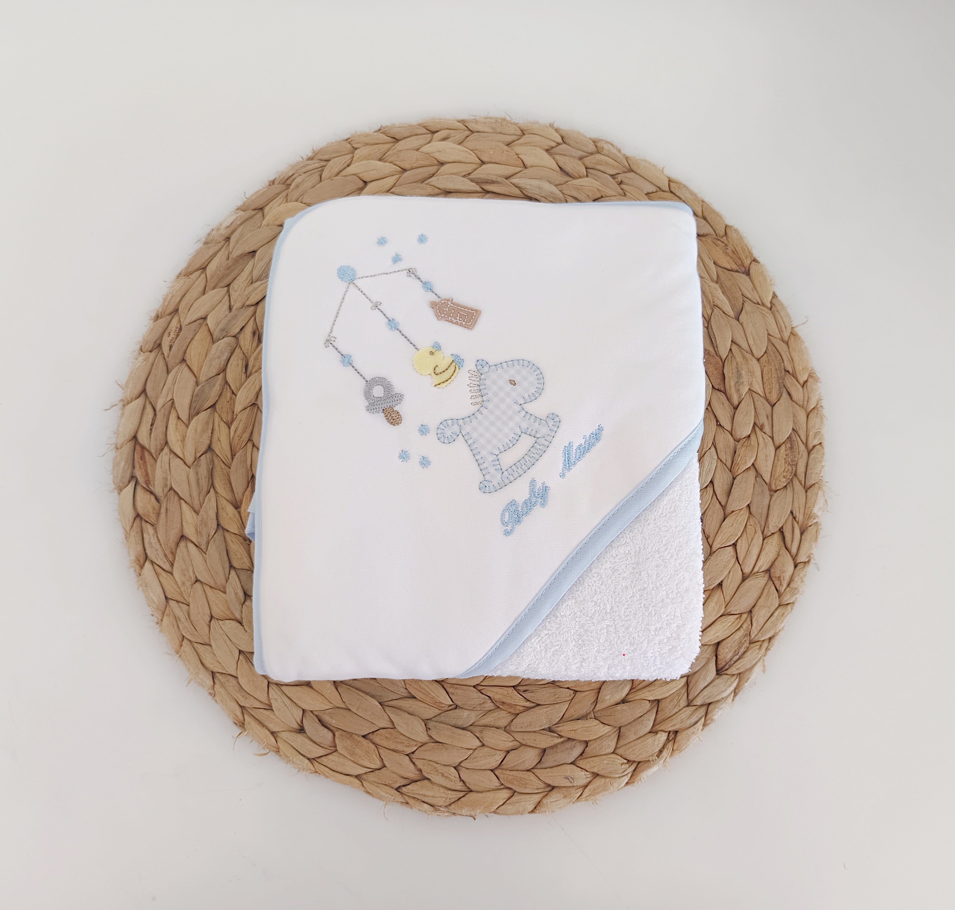 Toalha de banho Cavalinho Azul