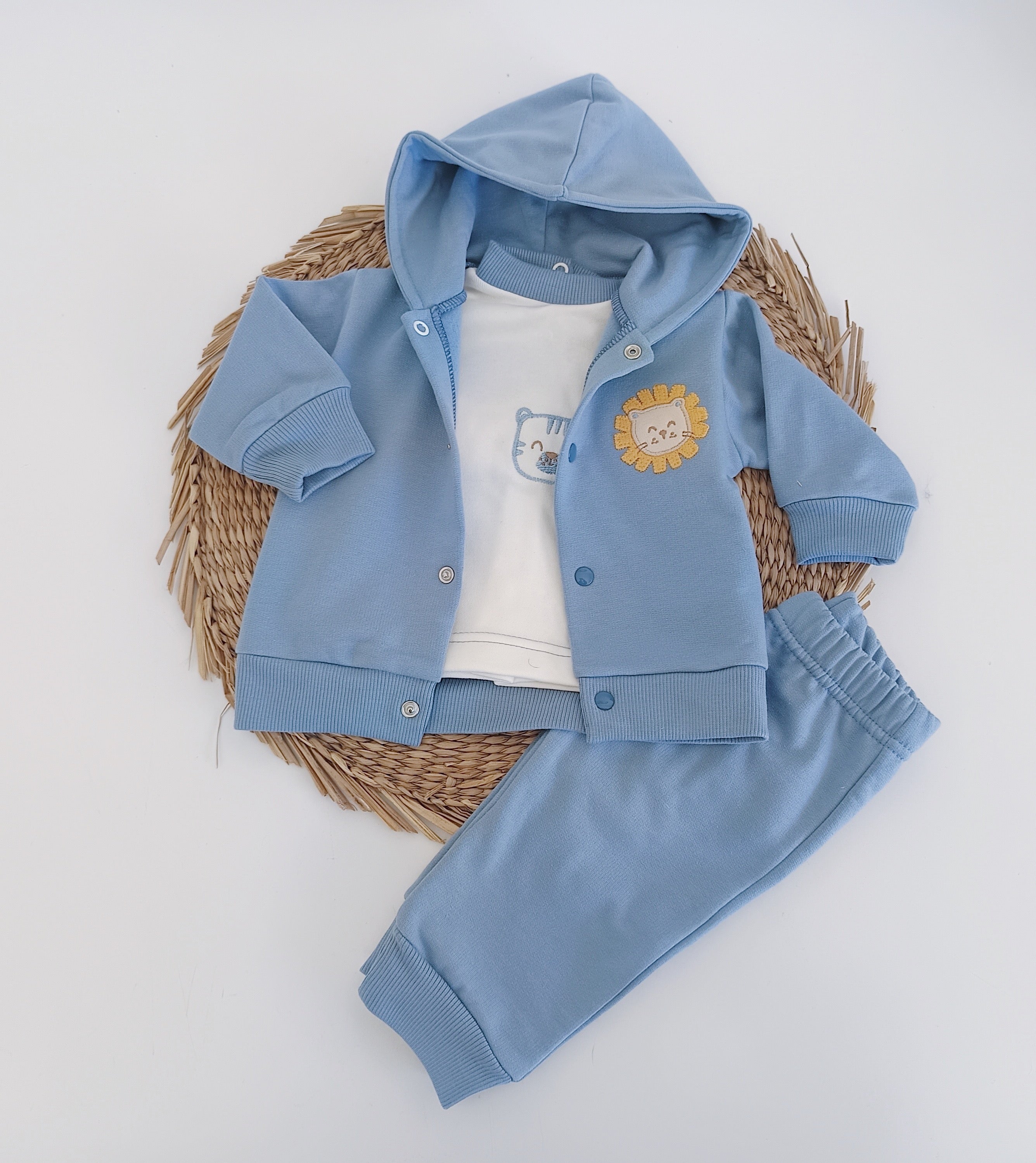Conjunto de Três Peças Coelhinhos Leãozinho