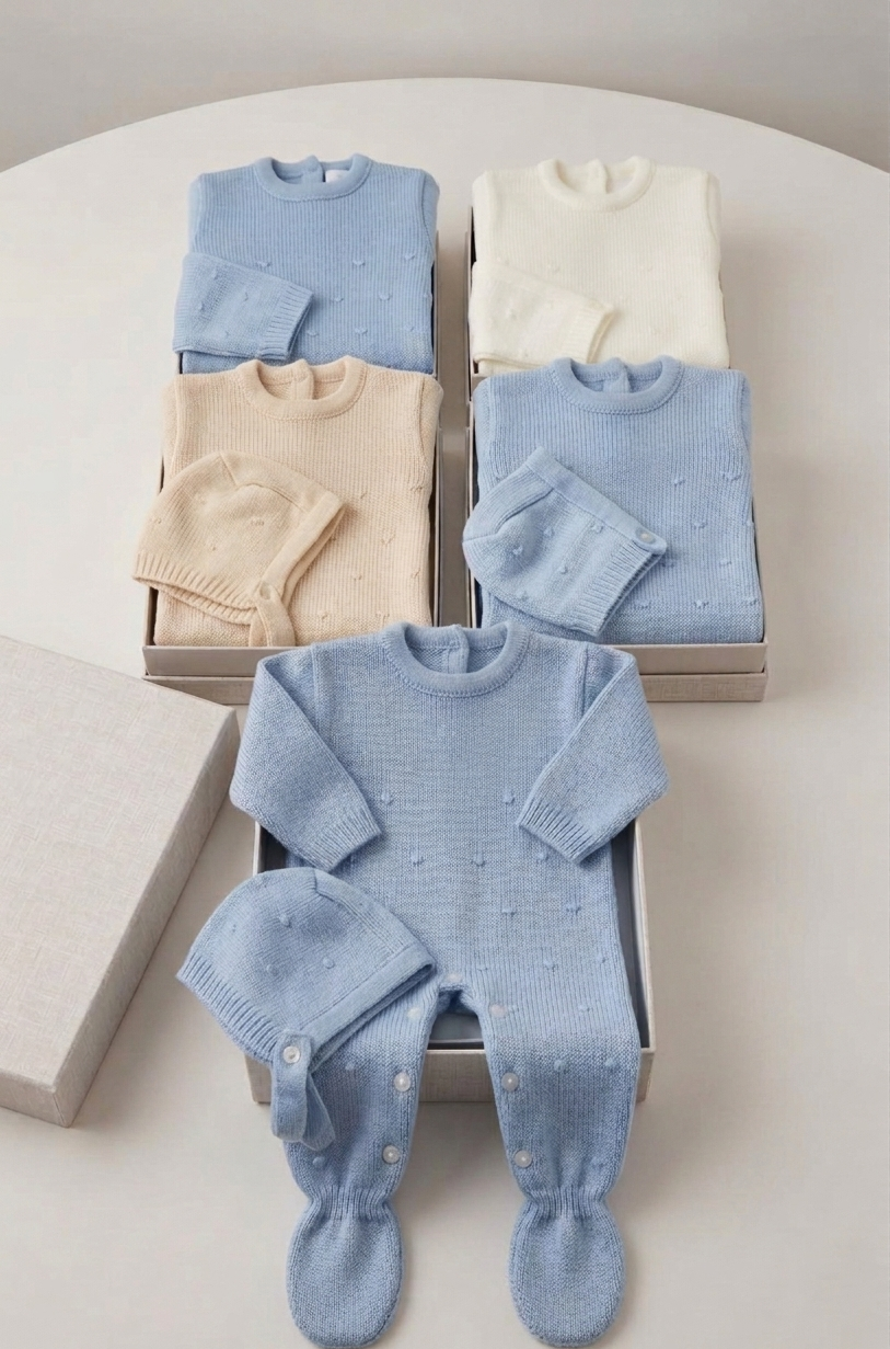 Babygrow de Malha com touca