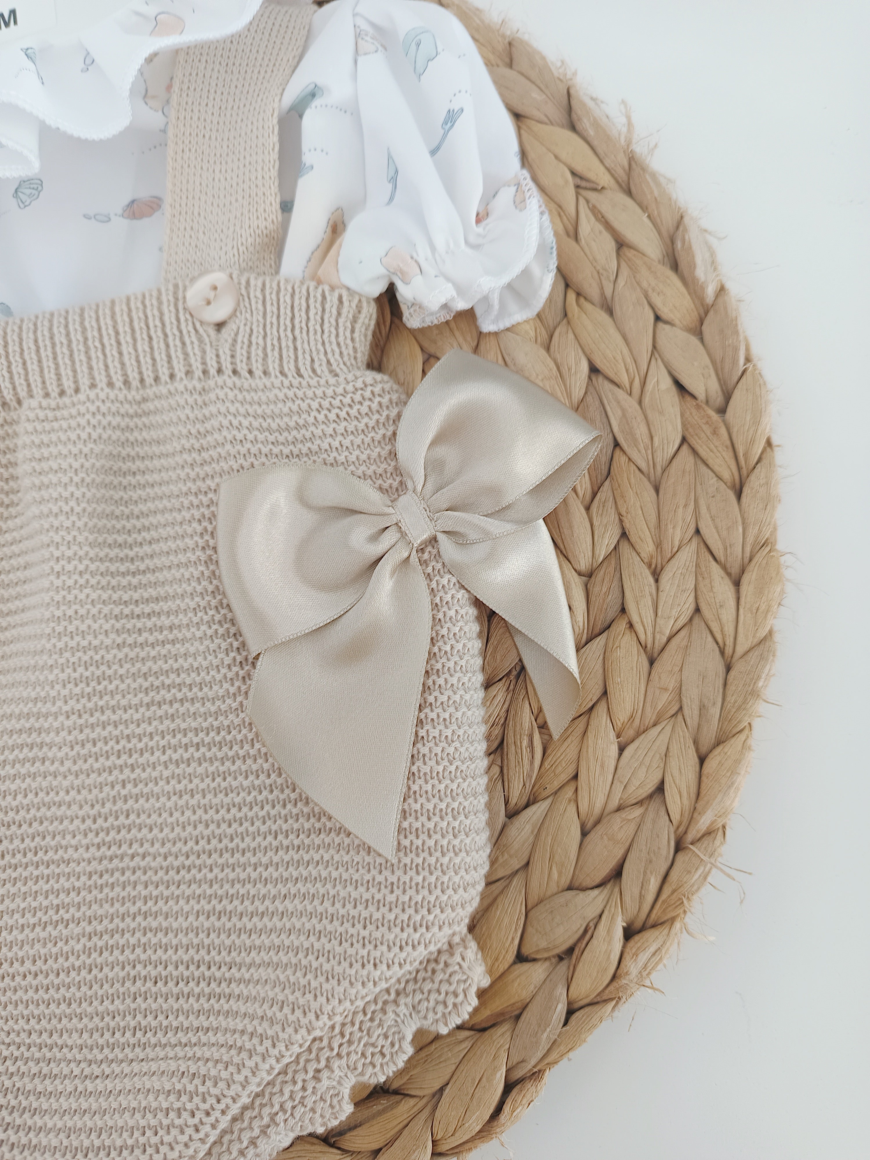 Fofo com Blusa Dois Laços Areia