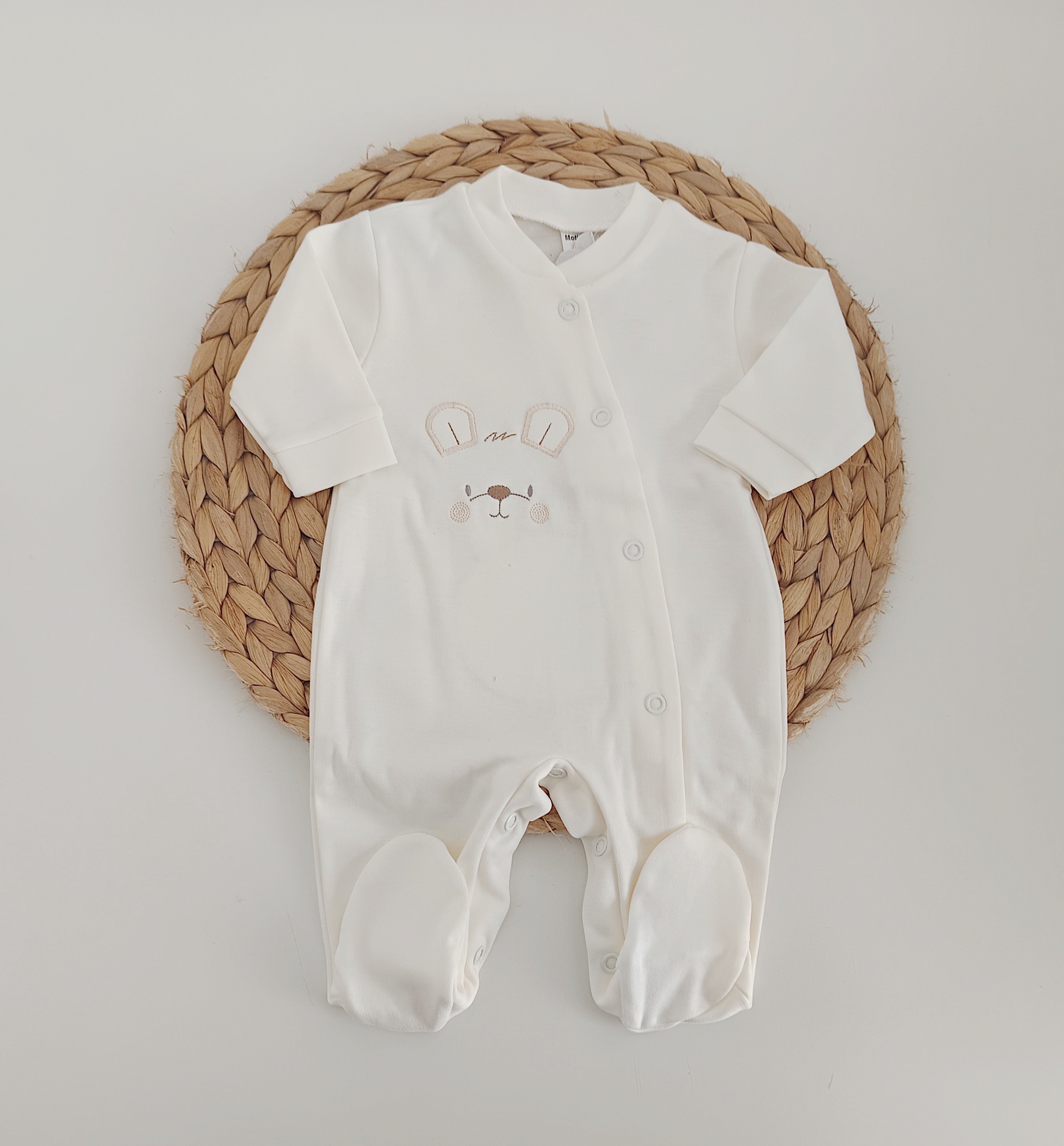 Conjunto de Algodão Coelho Orelhas Pérola