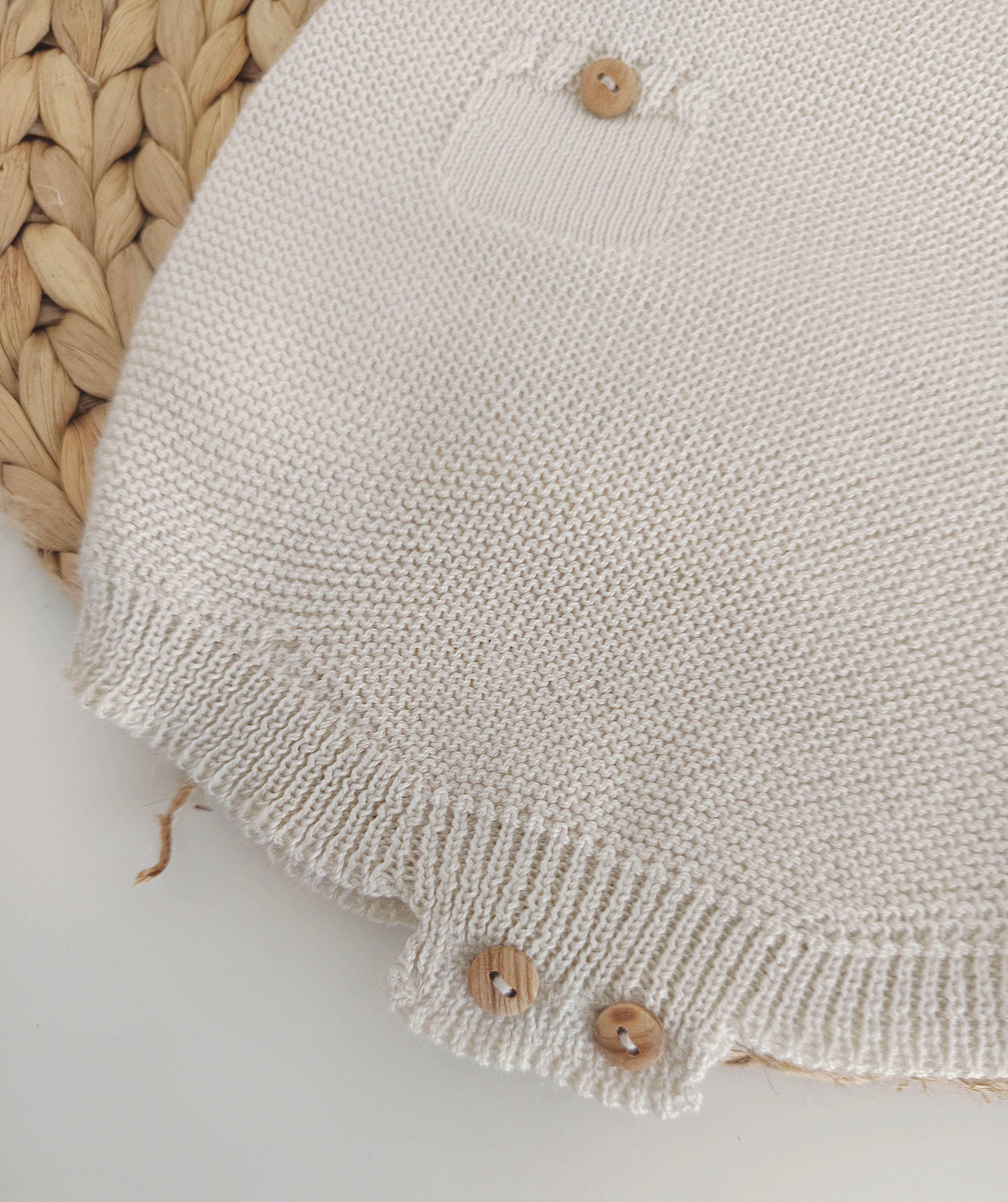 Fofo de Malha com Bolsos e Camisa Manga Curta Areia