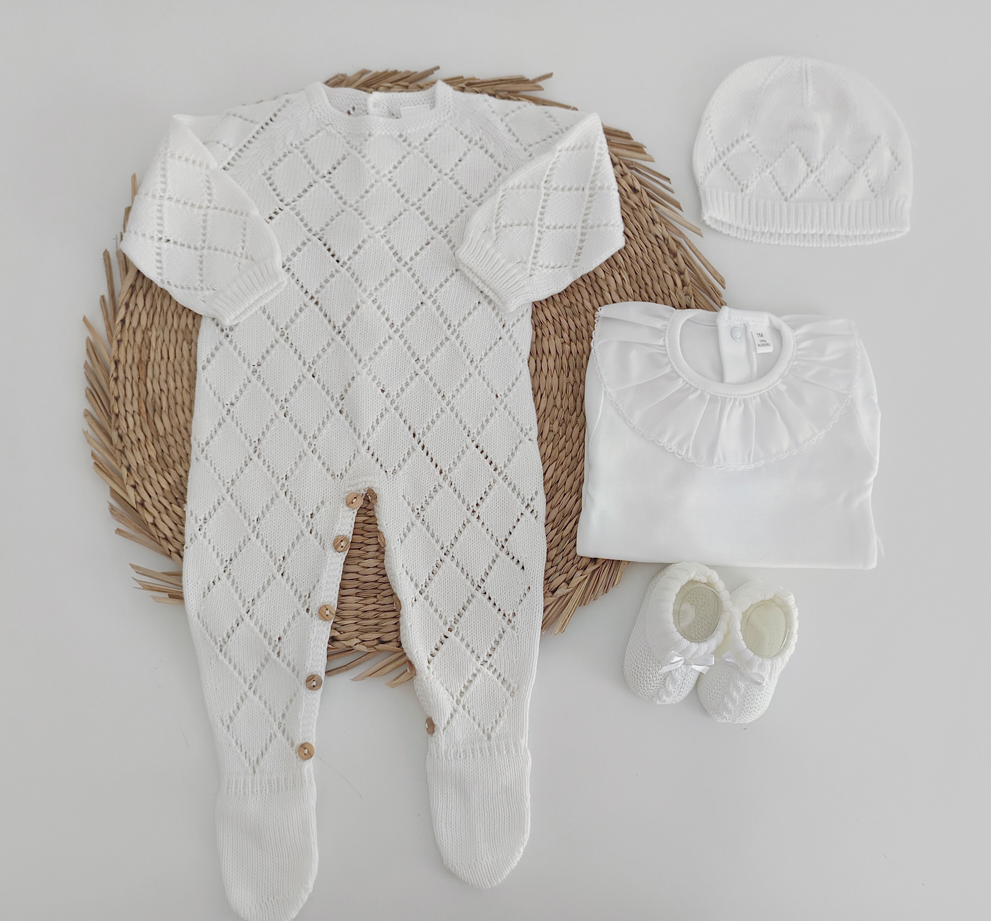 Conjunto de Malha Losangos Pérola