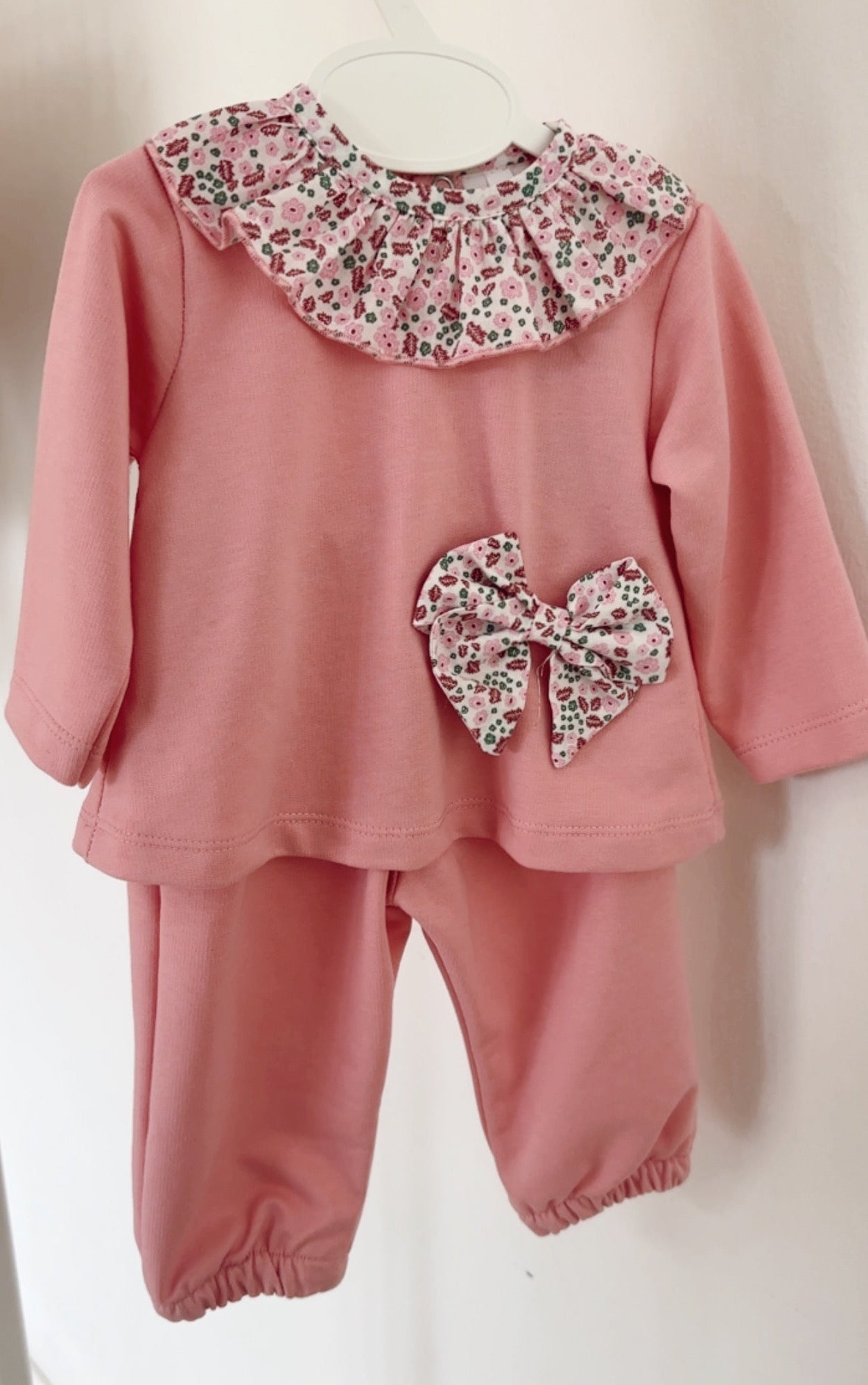 Conjunto Duas Peças Laço Rosa