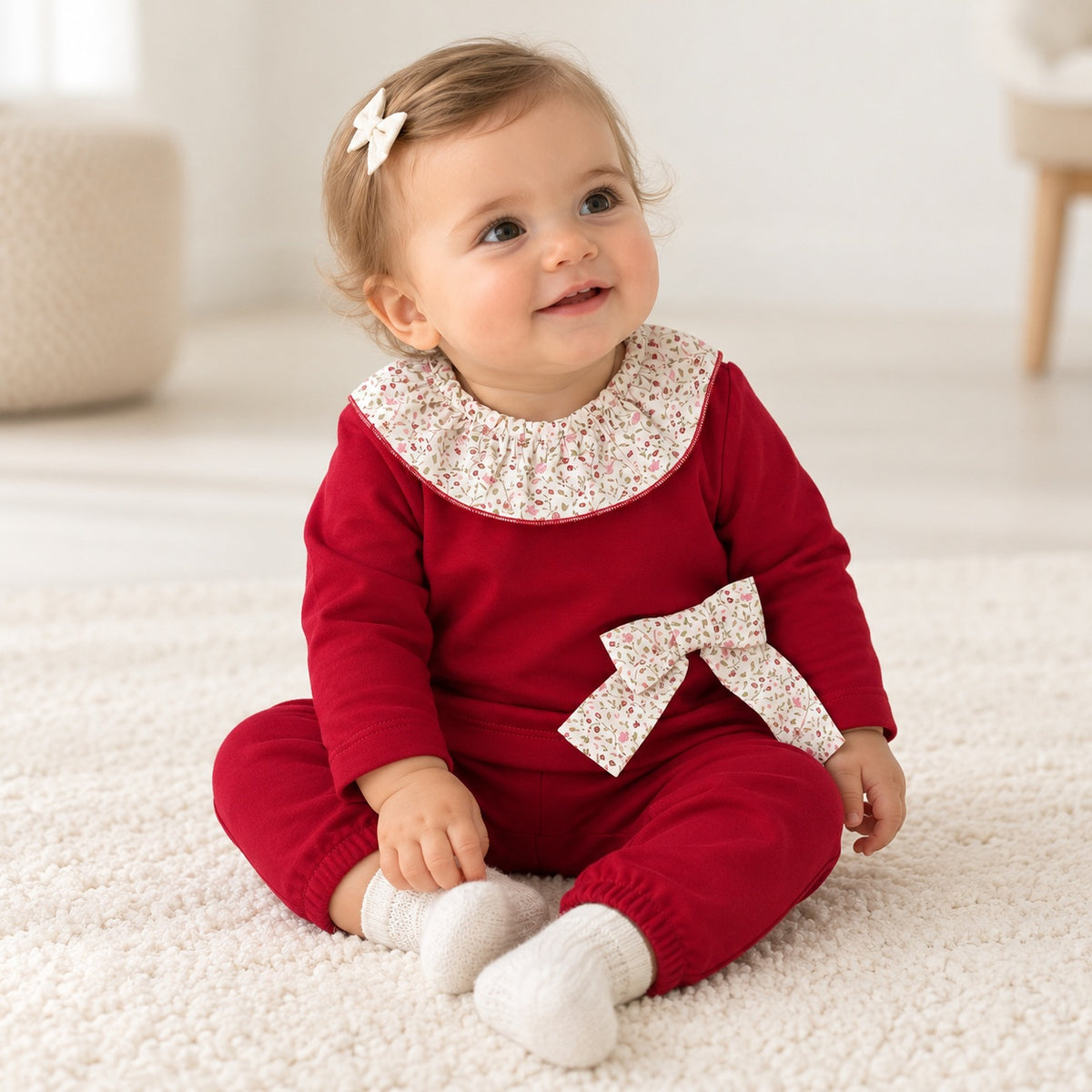 Conjunto Laçarote em baixo Xadrez Bordeaux