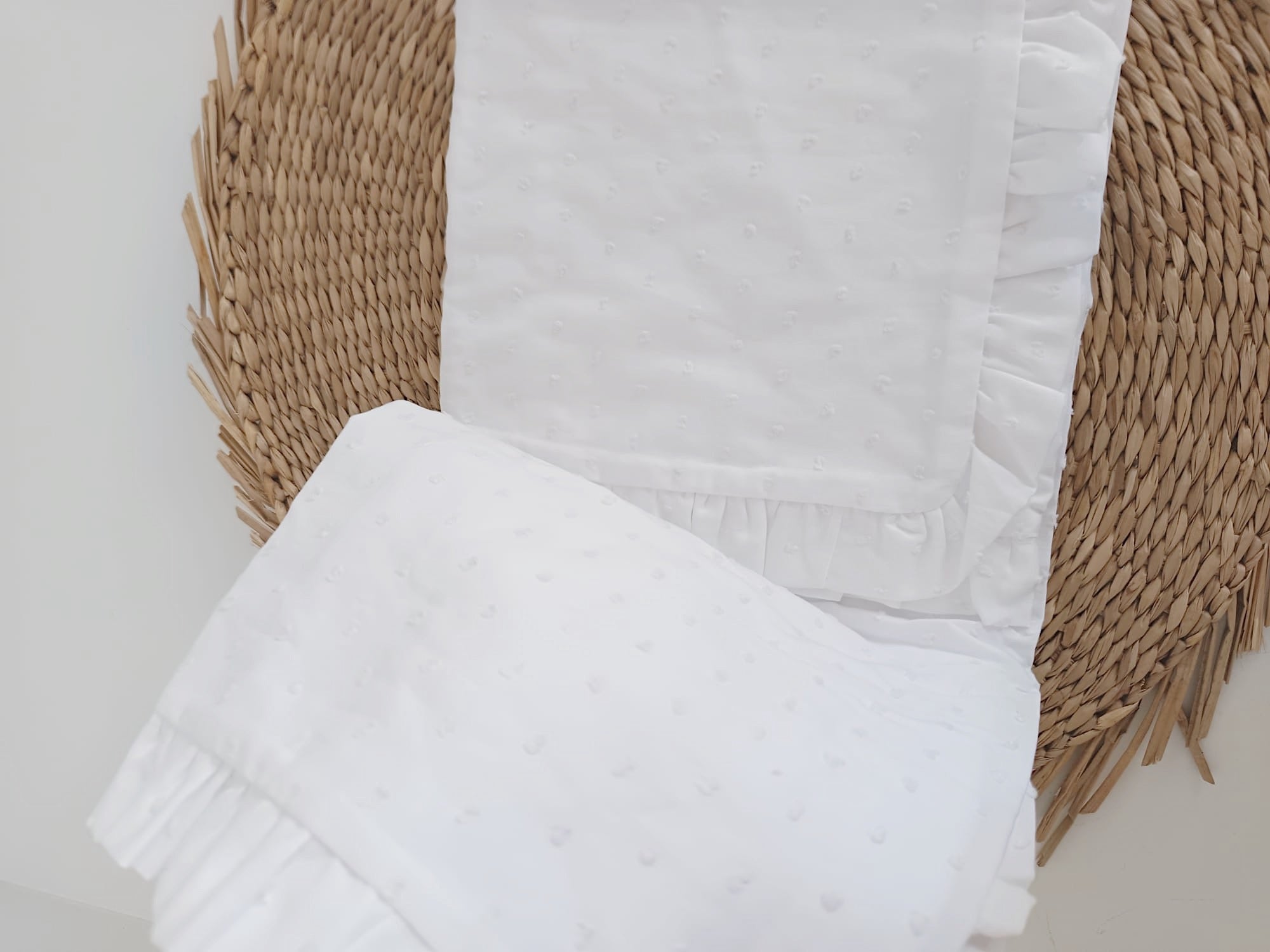 Fralda Algodão  Folho Plumetti Branco