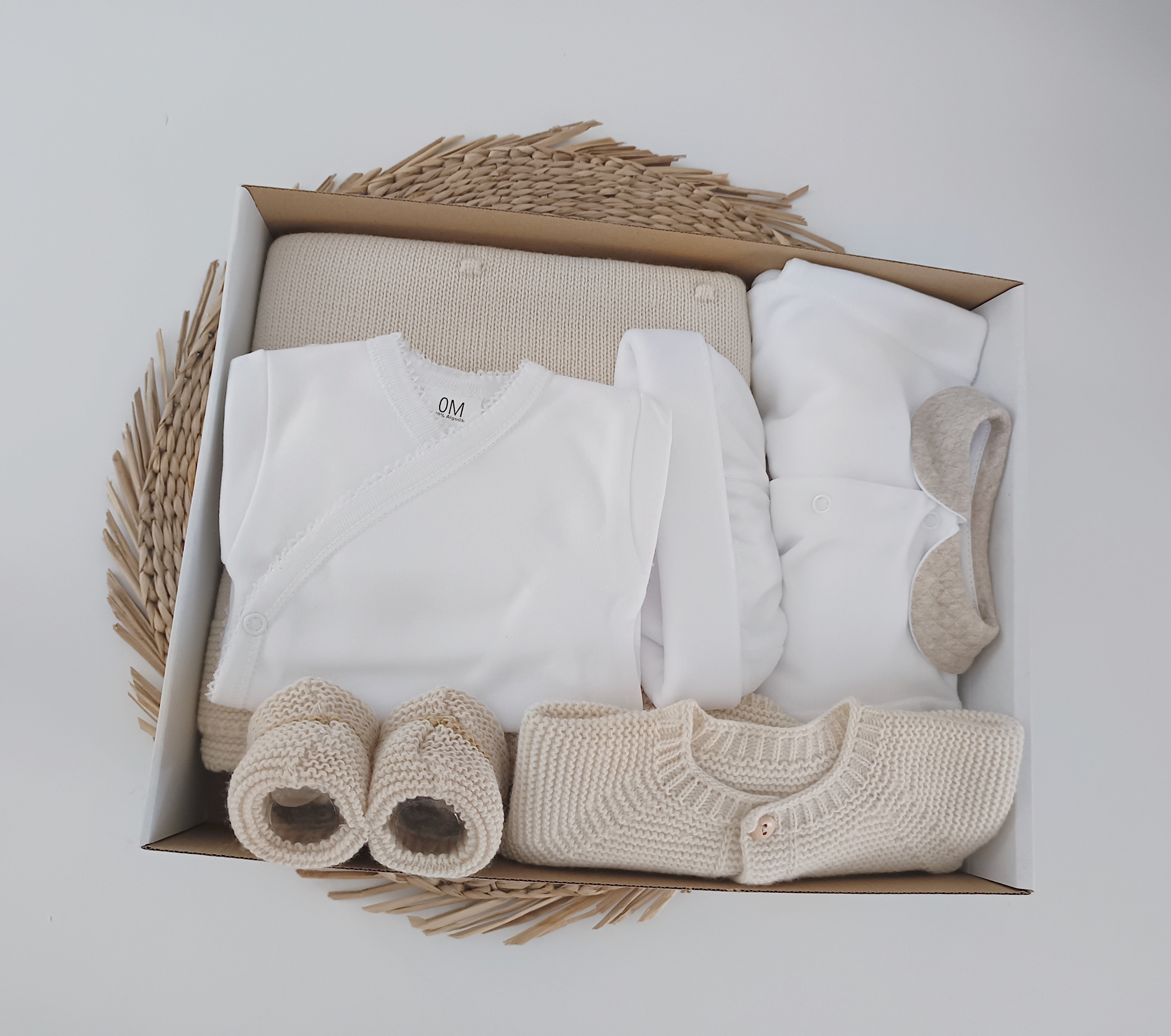 FitFiu Babies® |  Conjunto Primeira Roupinha Urso Orelhas Areia