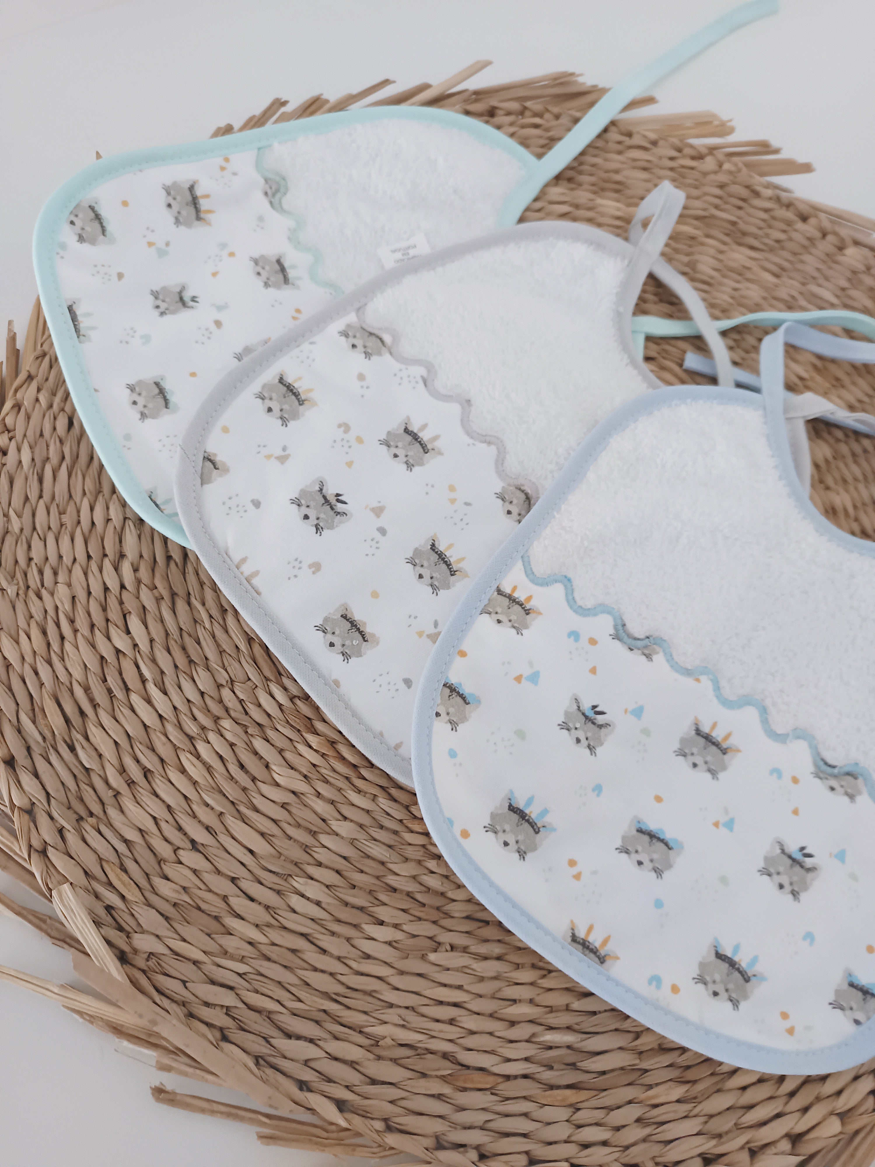 Babete de bebé Esquilos