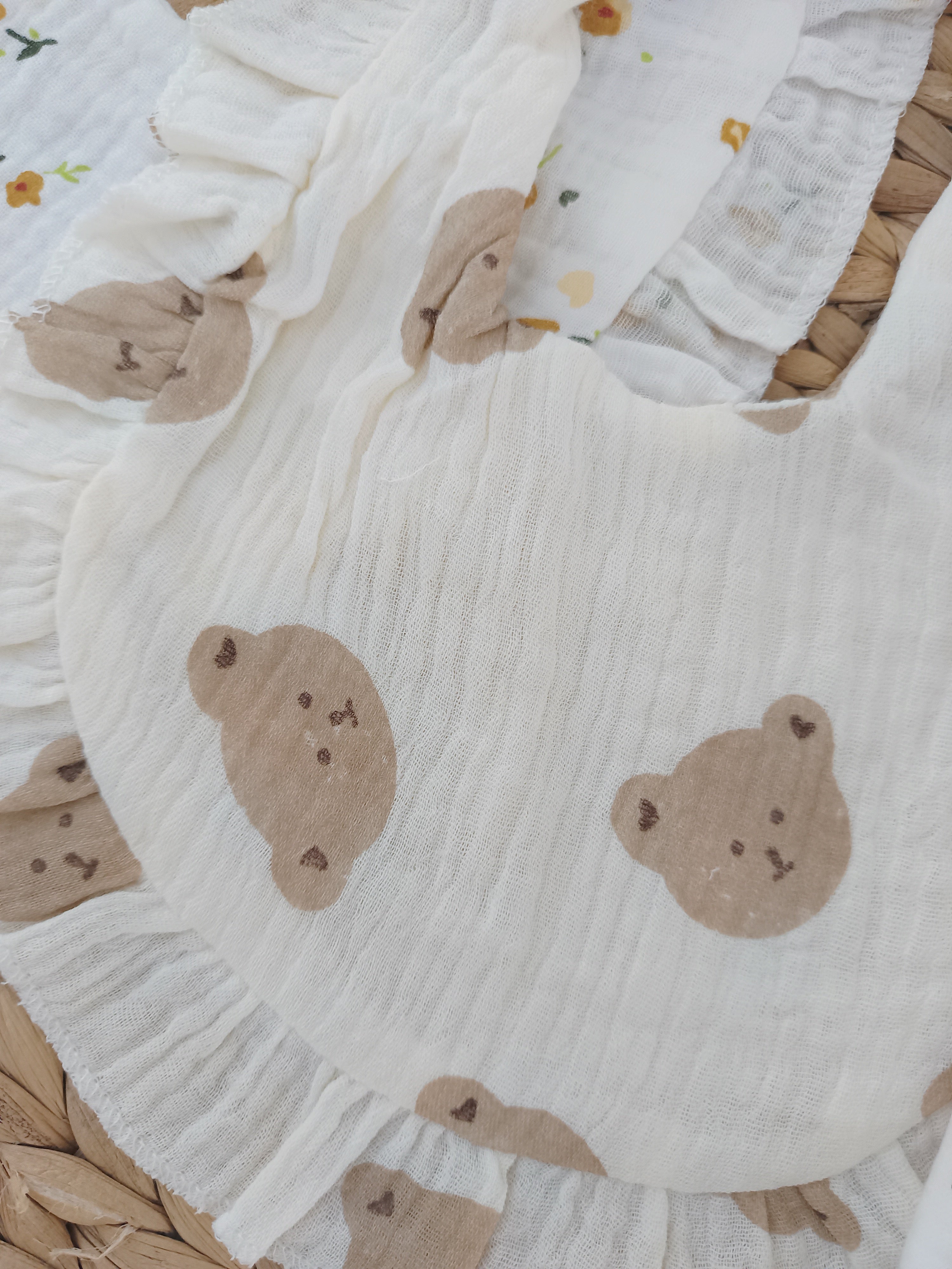 Babete em Musselina Estampado