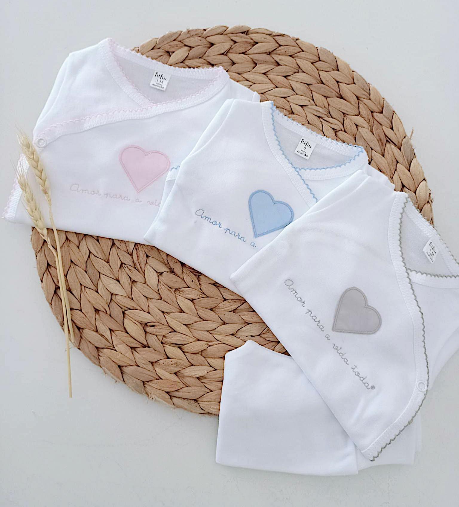 Amor Para a Vida Toda® | Conjunto Interior body com Calças Coração