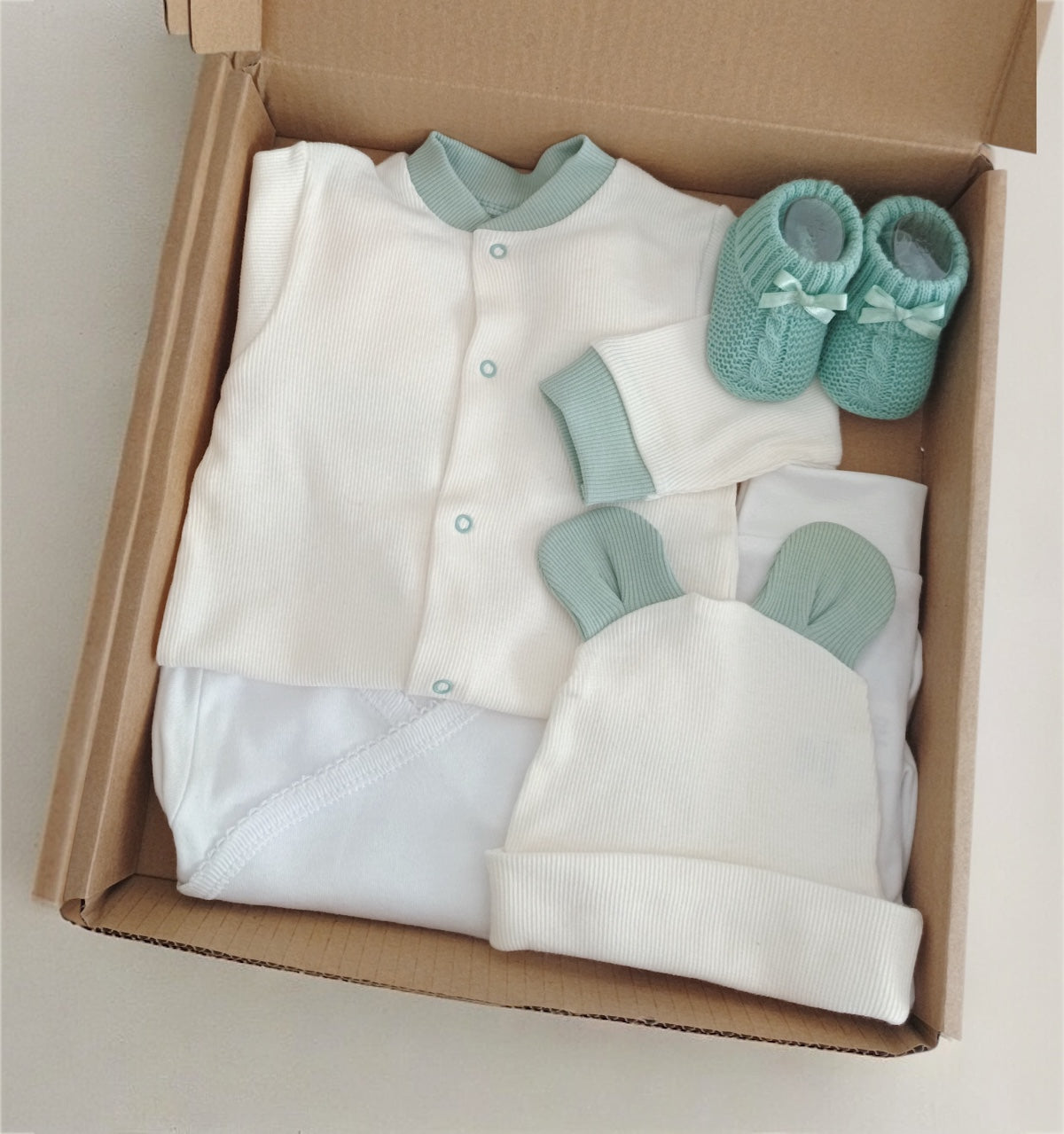 FitFiu Babies® | Conjunto de Bebé Orelhinhas Verde