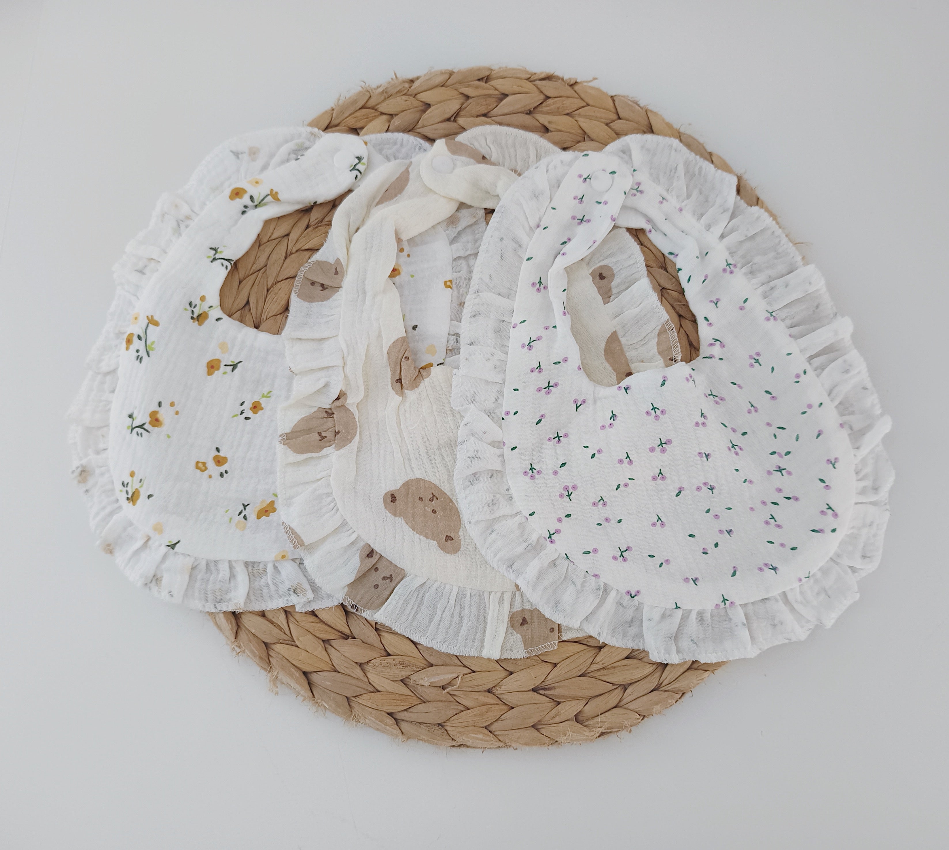 Babete em Musselina Estampado