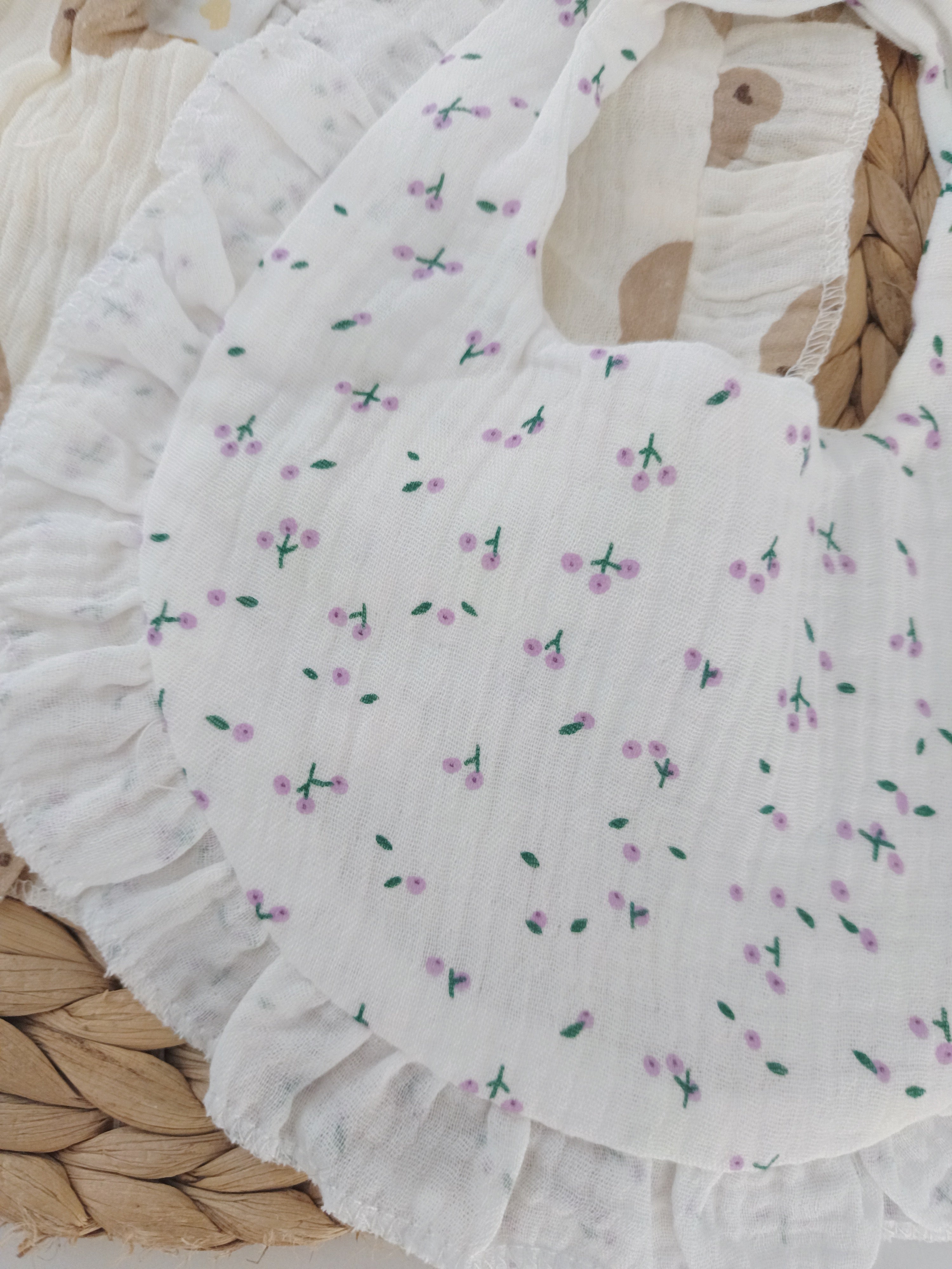 Babete em Musselina Estampado