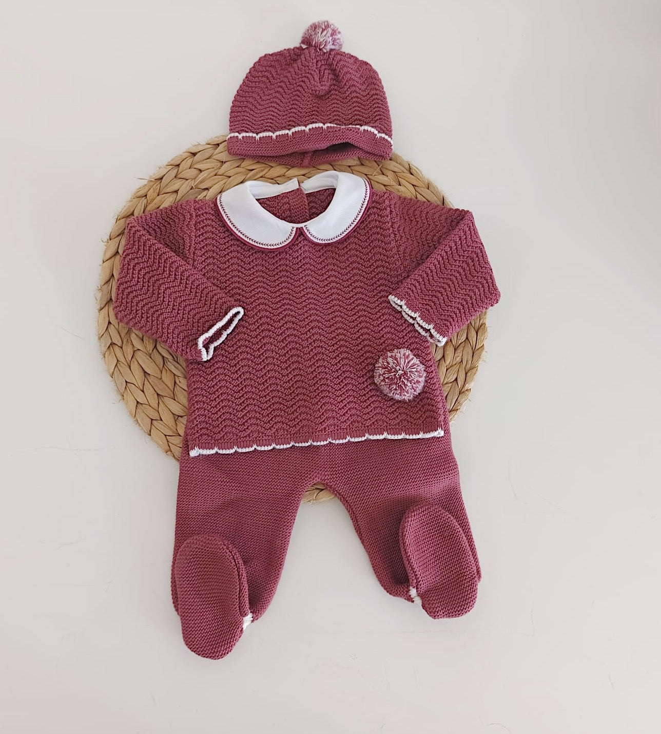 Fato de Malha com gorro Pompom Beringela