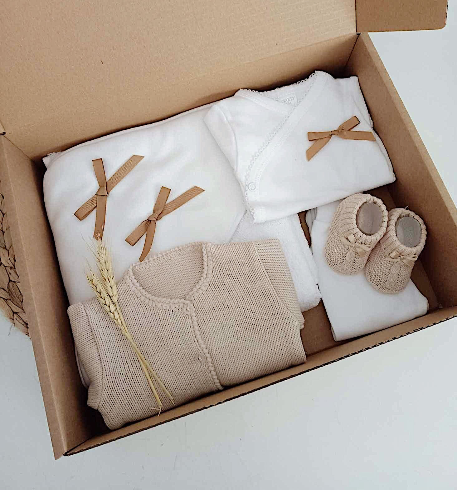 FitFiu Babies® | Pack Bebé Laço Toalha Interior Casaco Carapins Camel