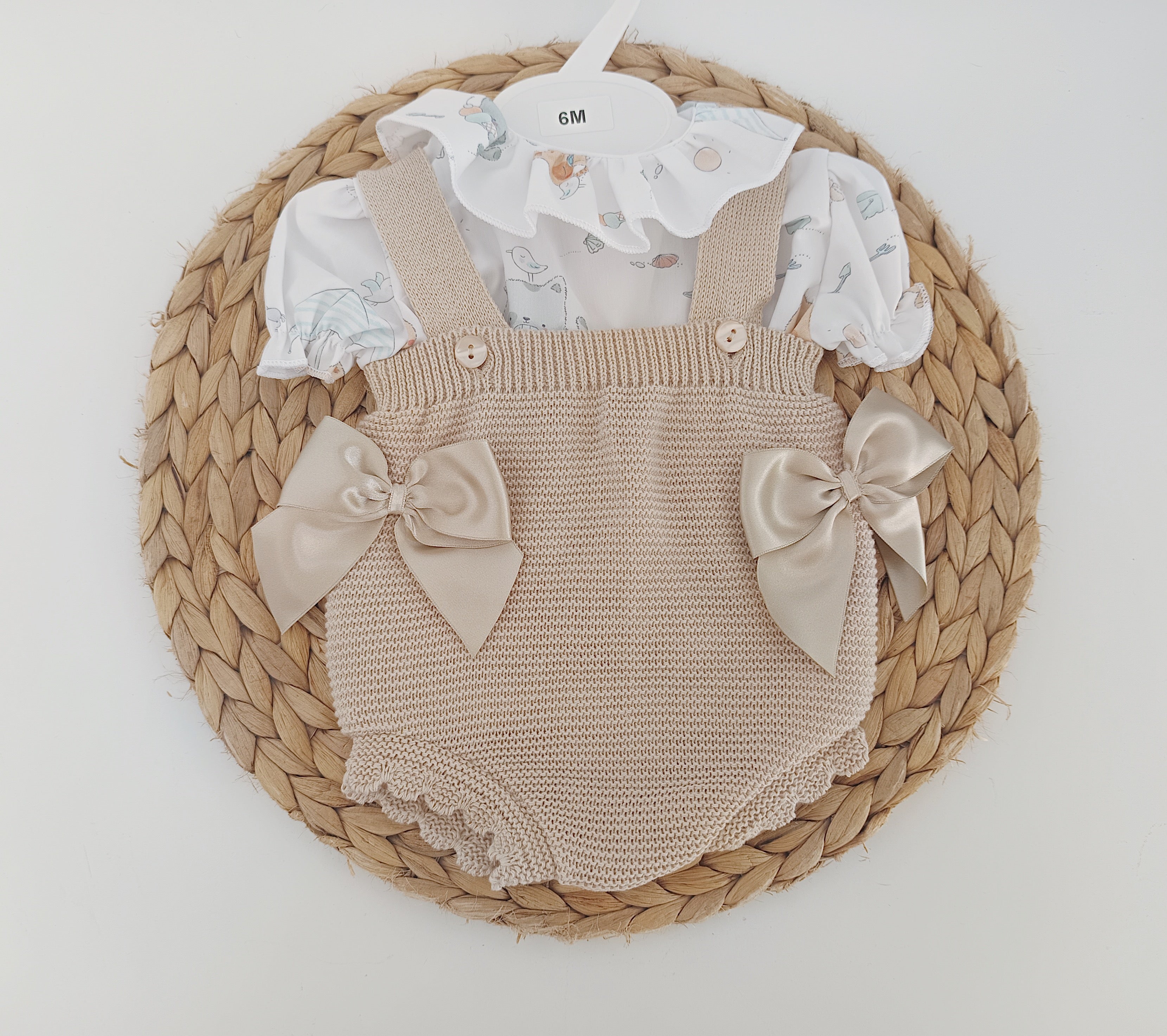 Fofo com Blusa Dois Laços Areia