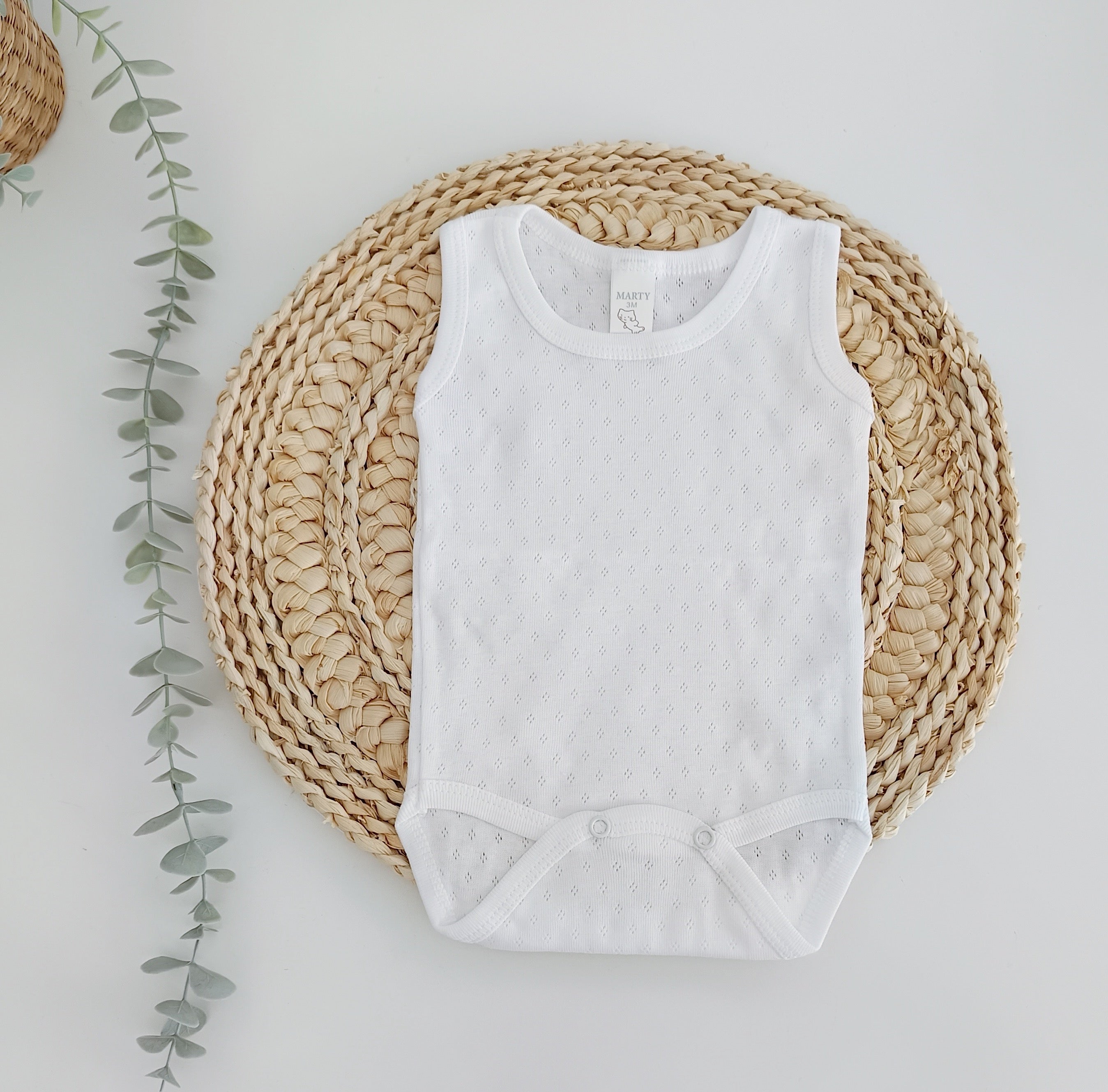 Body Interior para Bebé Básico Manga Cava