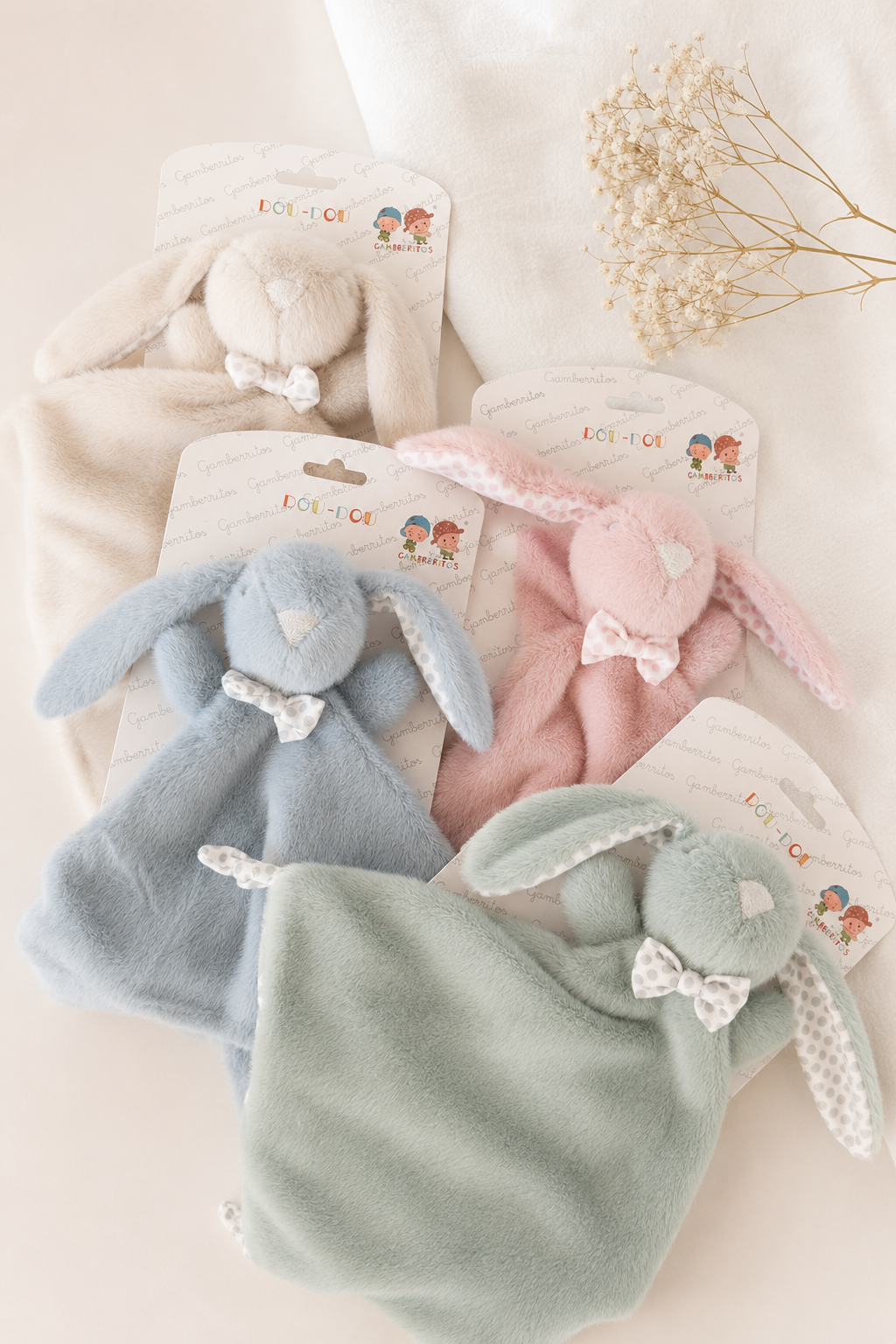 Doudou Coelho Orelhas Peludo
