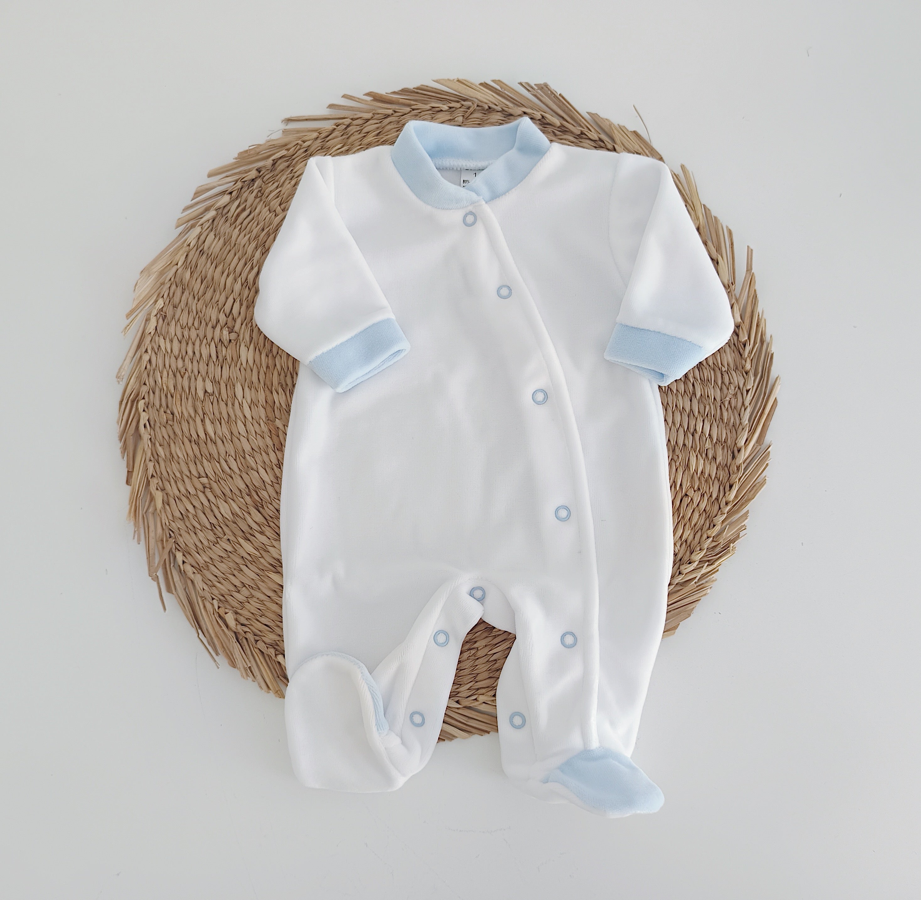 Babygrow Veludo Basic Azul