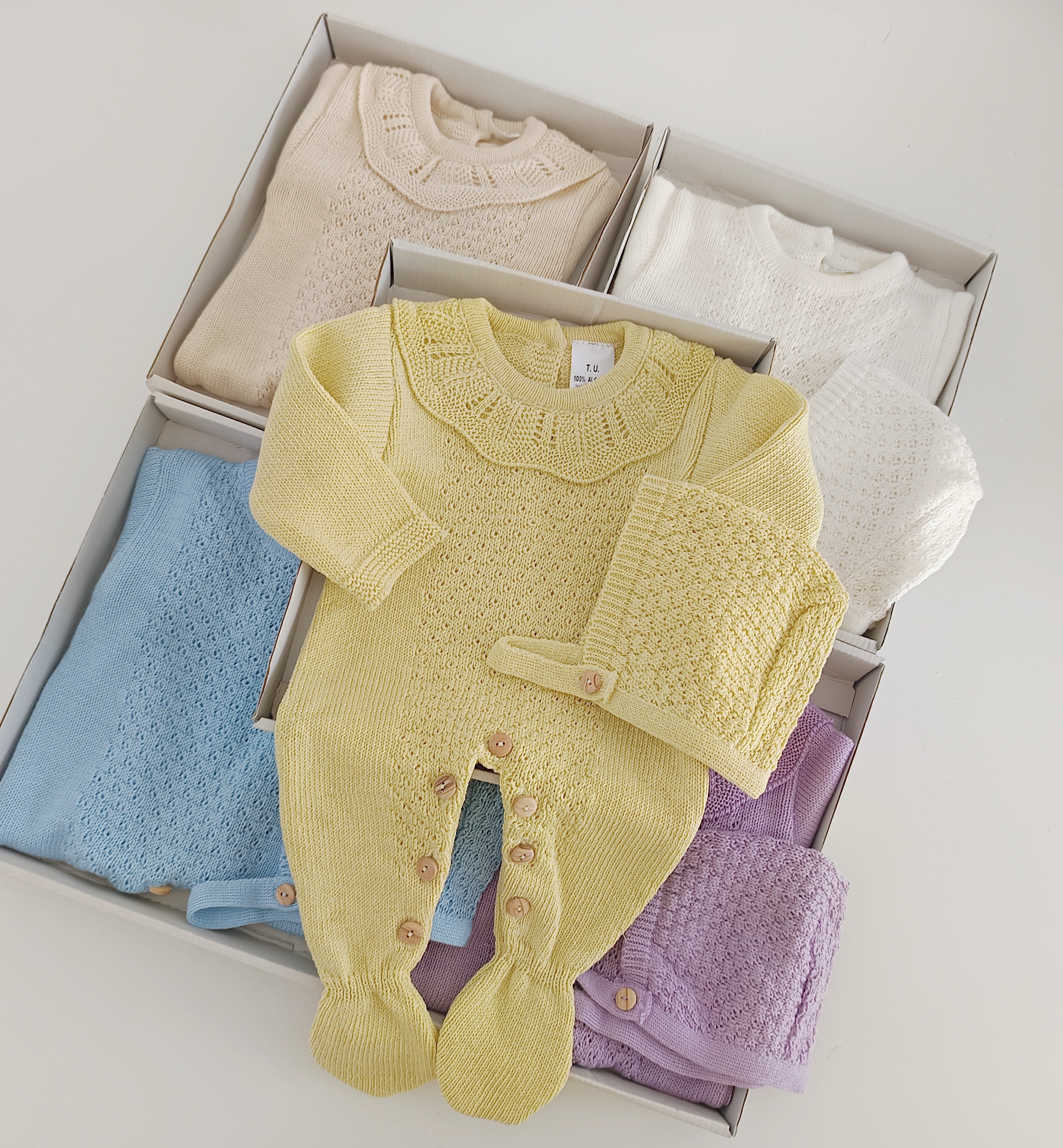 Babygrow de Algodão com touca várias cores l