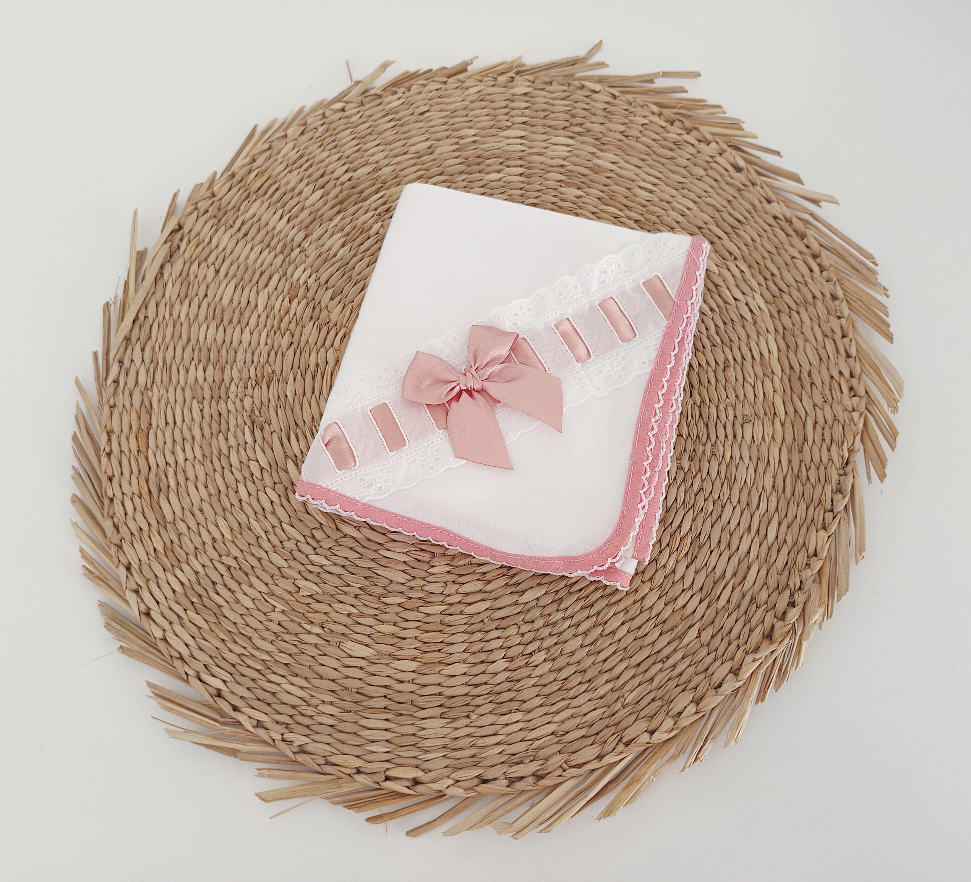 Fralda de pano para Bebé com Renda