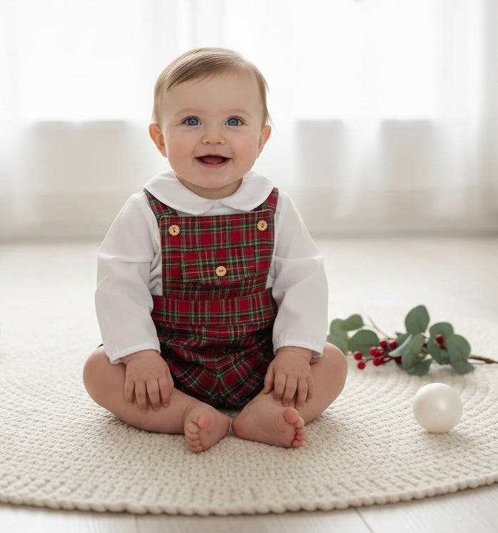 Fofo Xadrez com Camisa Vermelho
