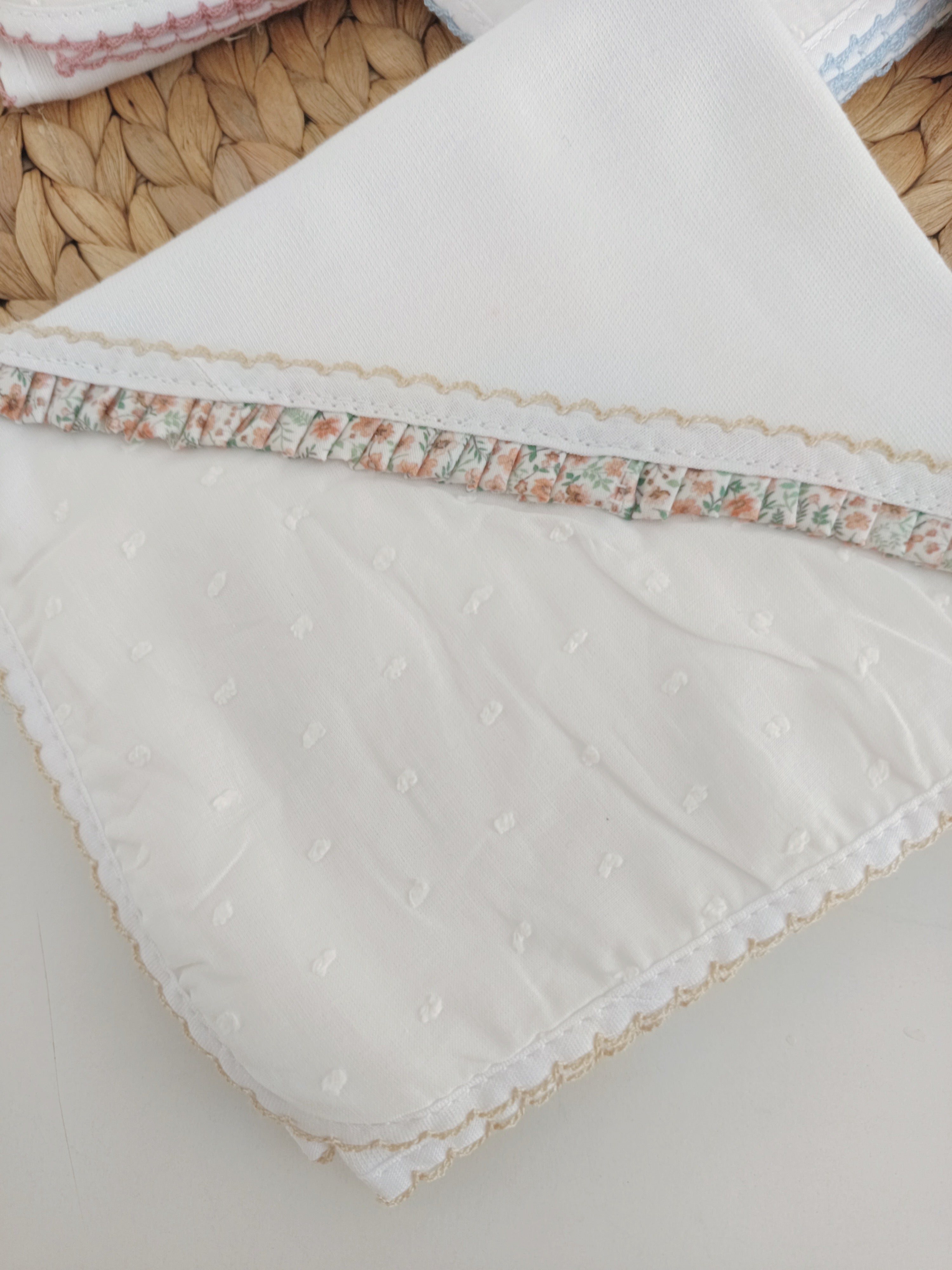 Fralda Algodão  Folho com Plumetti