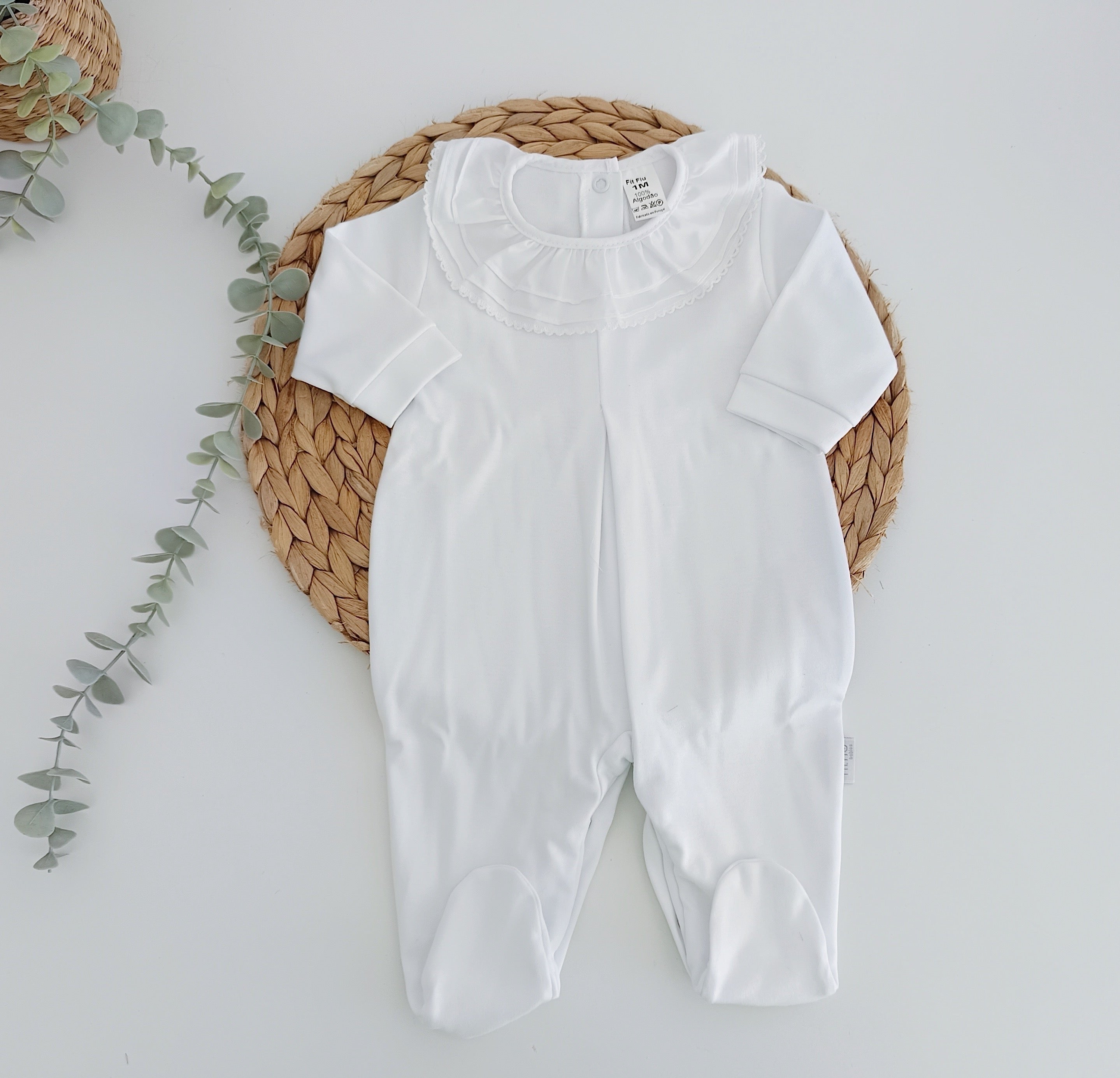 FitFiu Babies® | Babygrow Basic Gola Branco