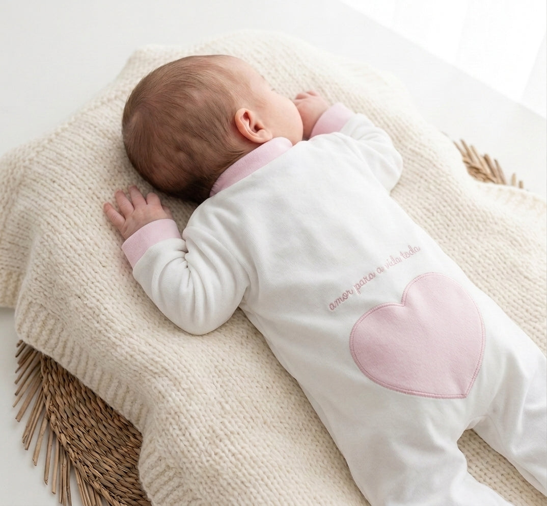 Amor Para a Vida Toda® | Babygrow Coração Rosa