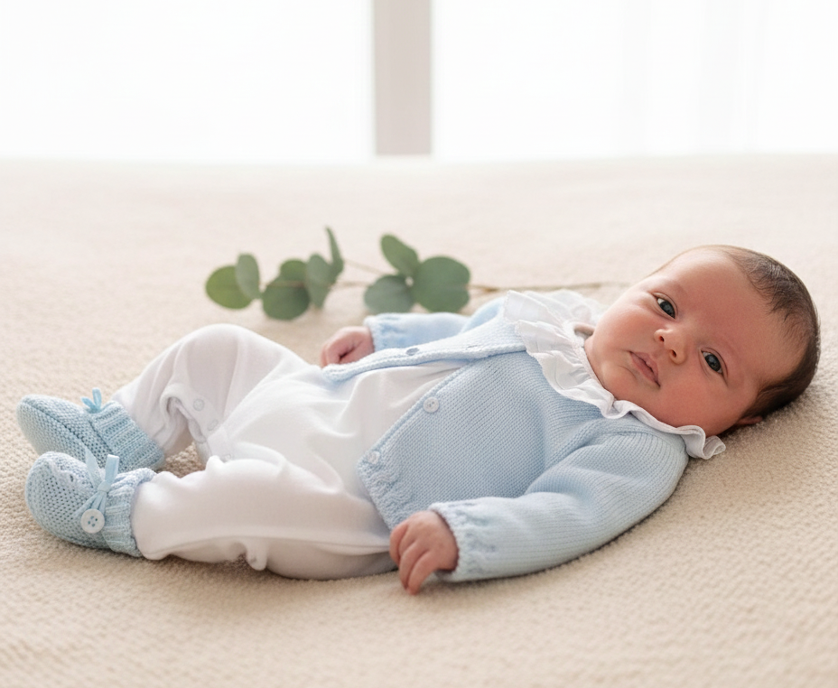 FitFiu Babies® | Conjunto Primeira Roupinha Laço Azul