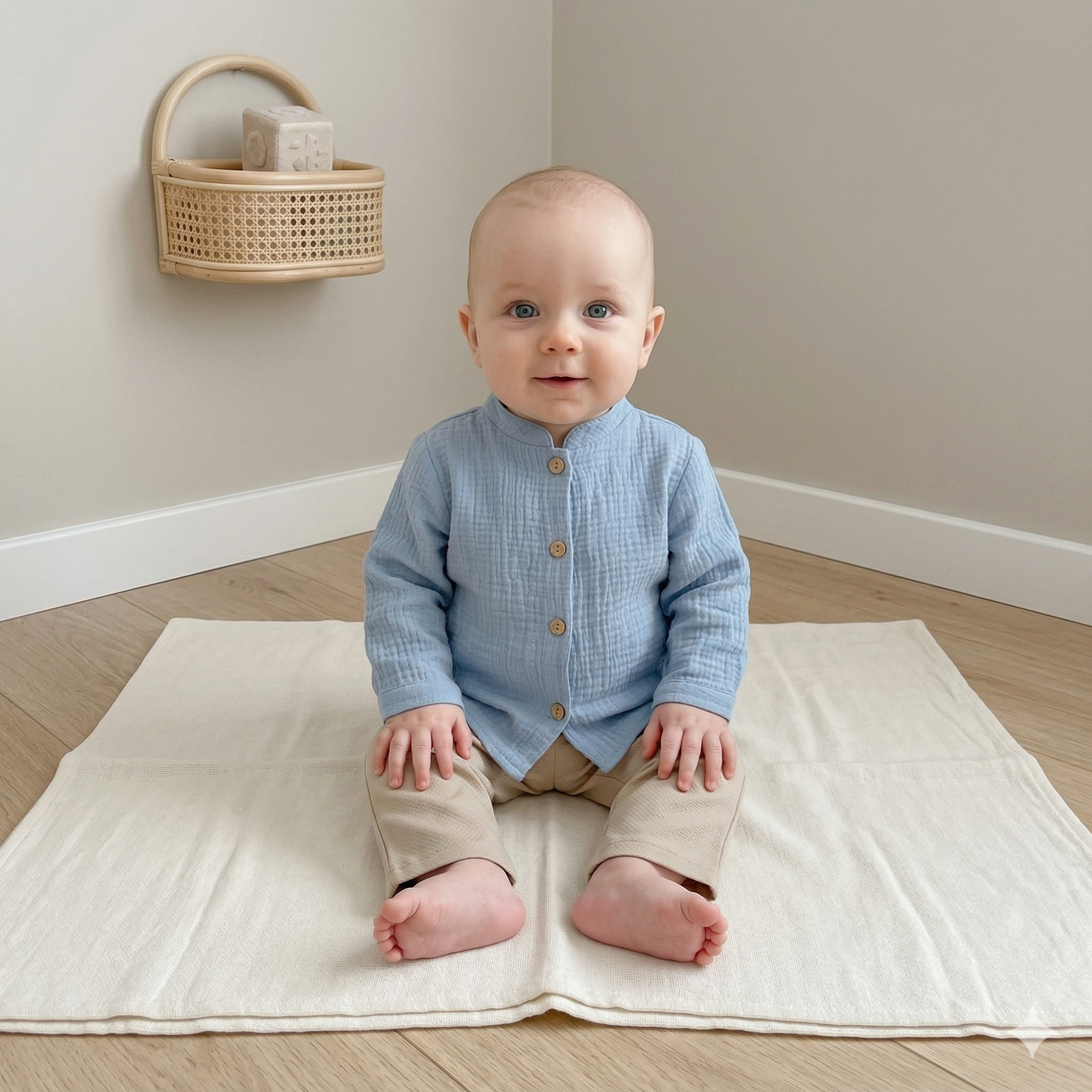 Calças com camisa botões Jeans