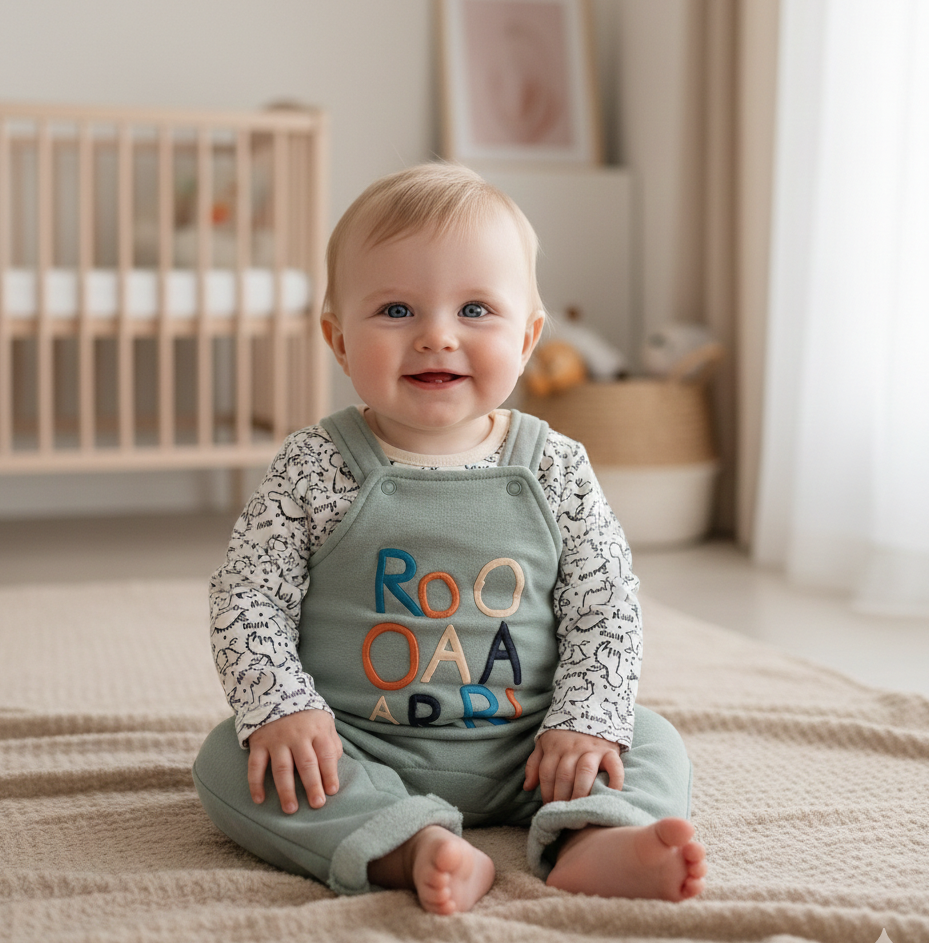 Jardineiras com Camisola Roar Verde