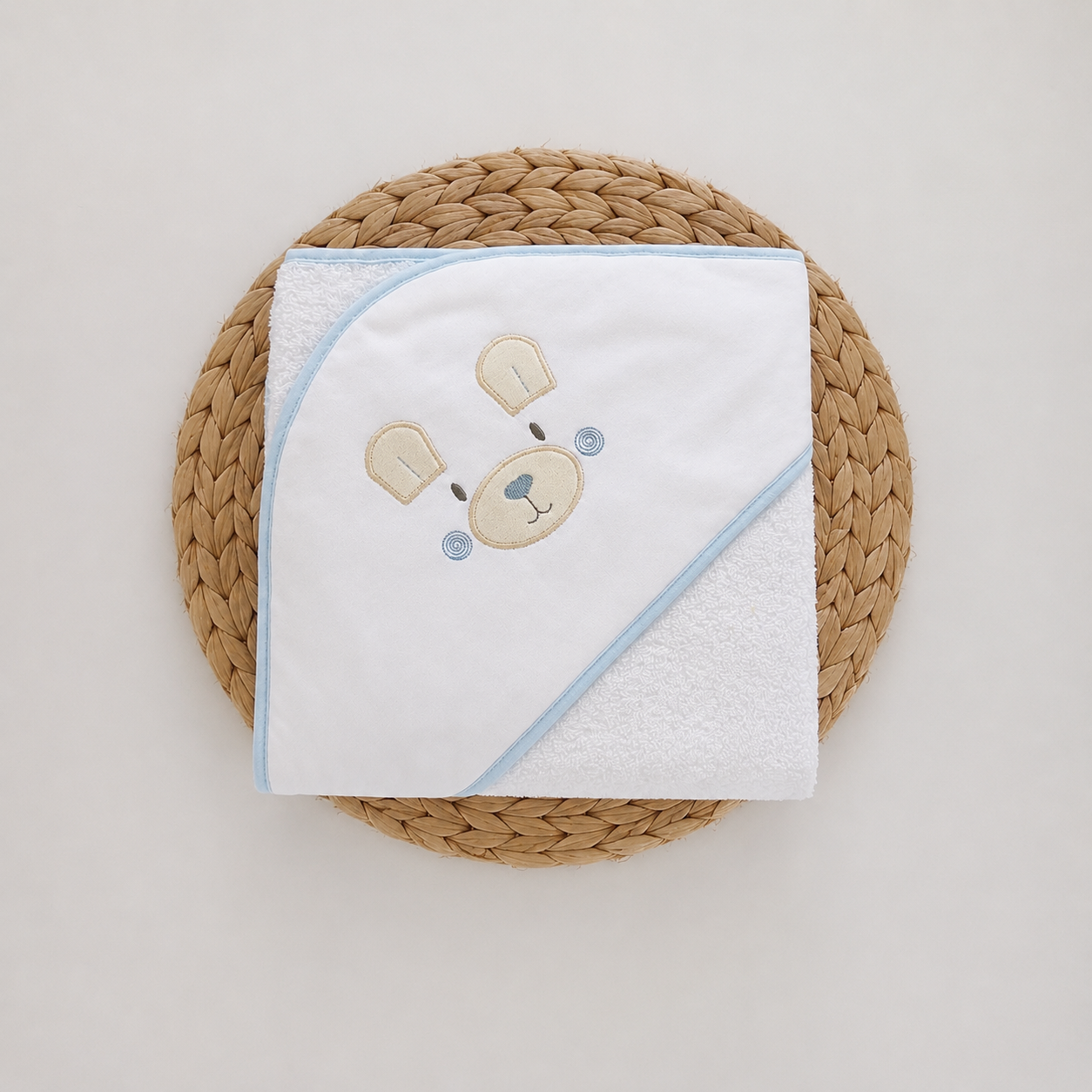 Toalha de banho para Bebé Urso Azul