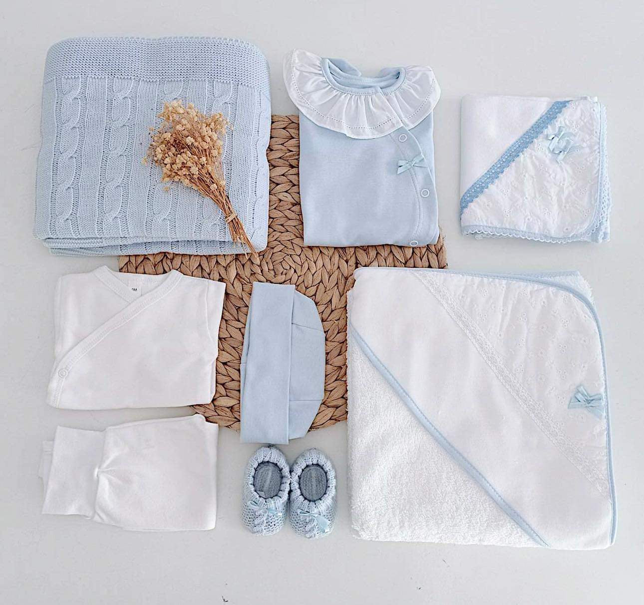 Kit de Maternidade Veludo Basic Azul