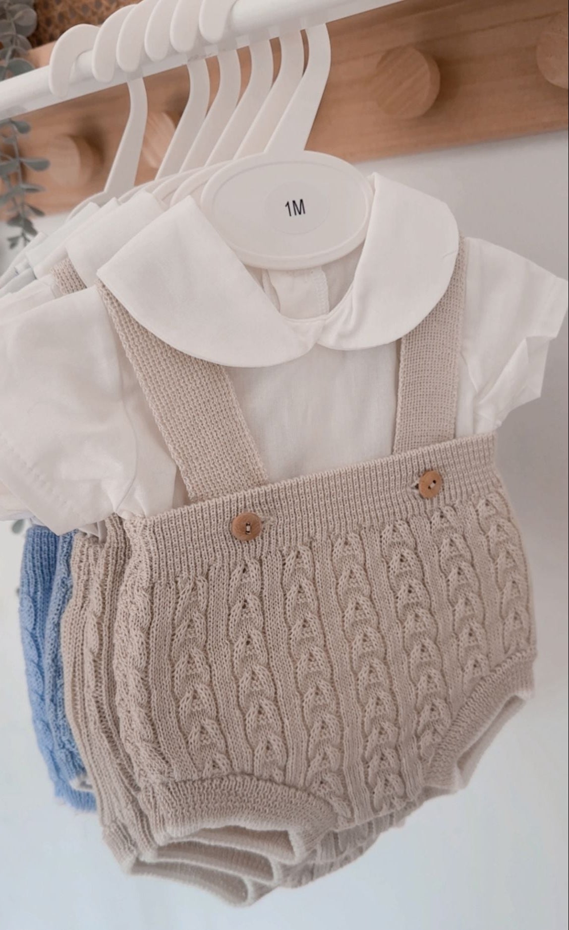 Fofo de Malha com Camisa Manga Curta Areia