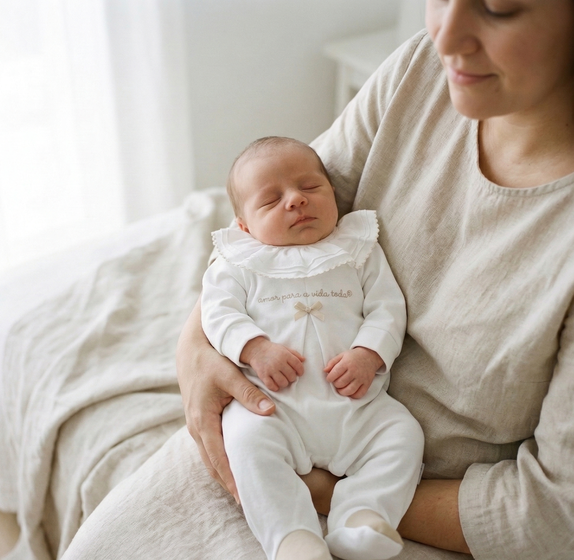 Amor Para a Vida Toda® | Babygrow Lacinho Areia