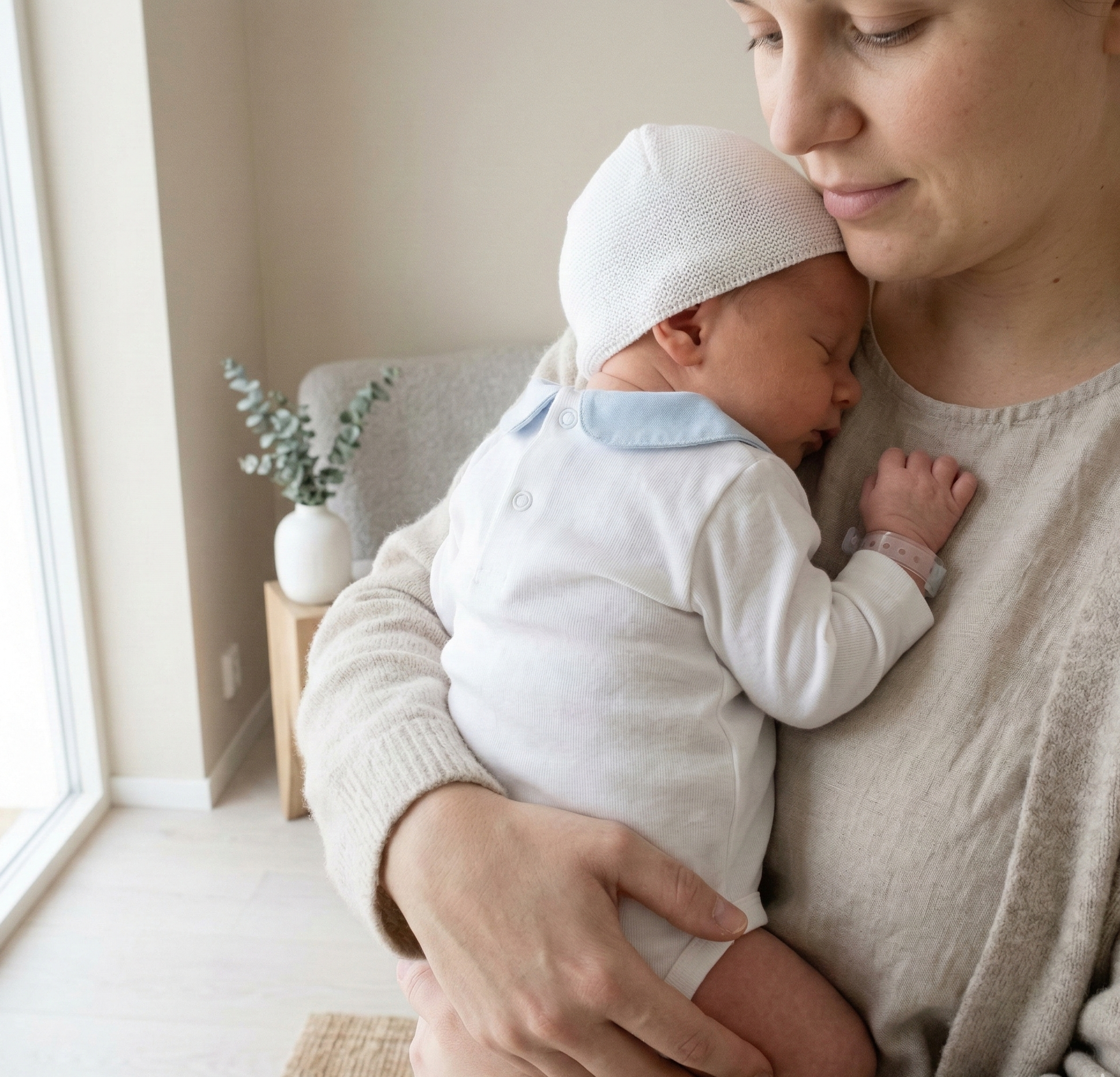 mãe e bebe Body bebé gola bico manga comprida 100% algodão interior branco azul cinza FitFiu Babies
